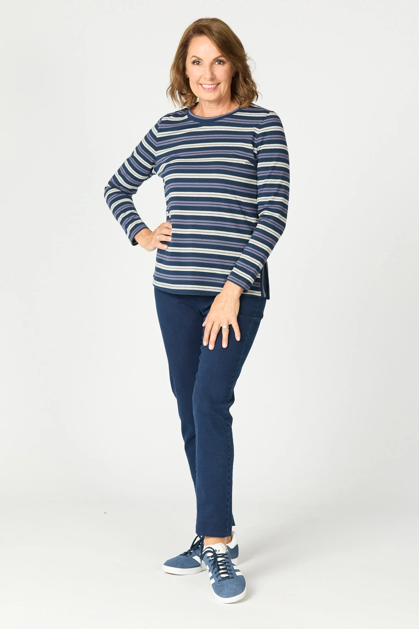 Expo Stripe Long Sleeve Top - Image 2