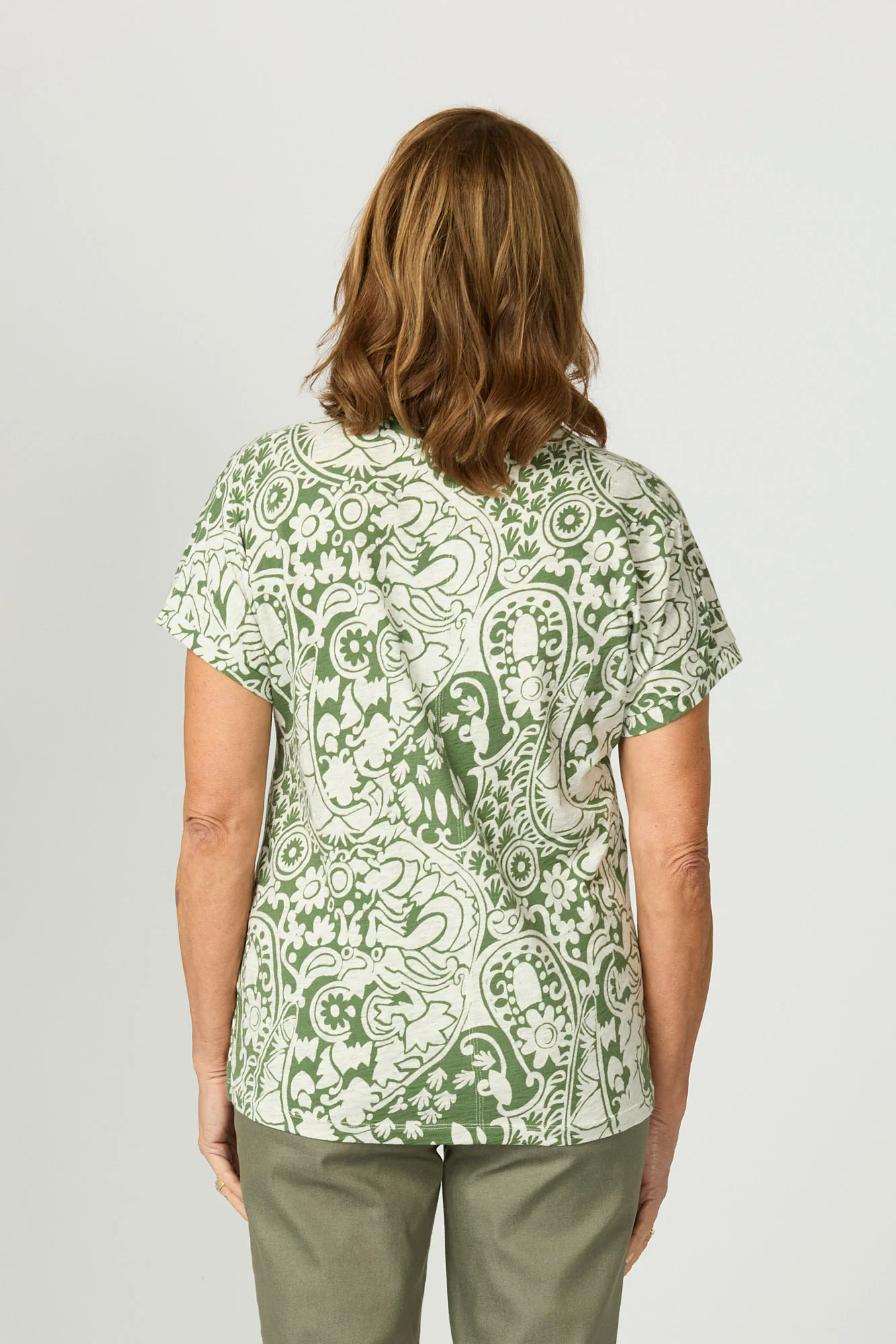 Folie Notch Neck Short Sleeve Tee - Image 5