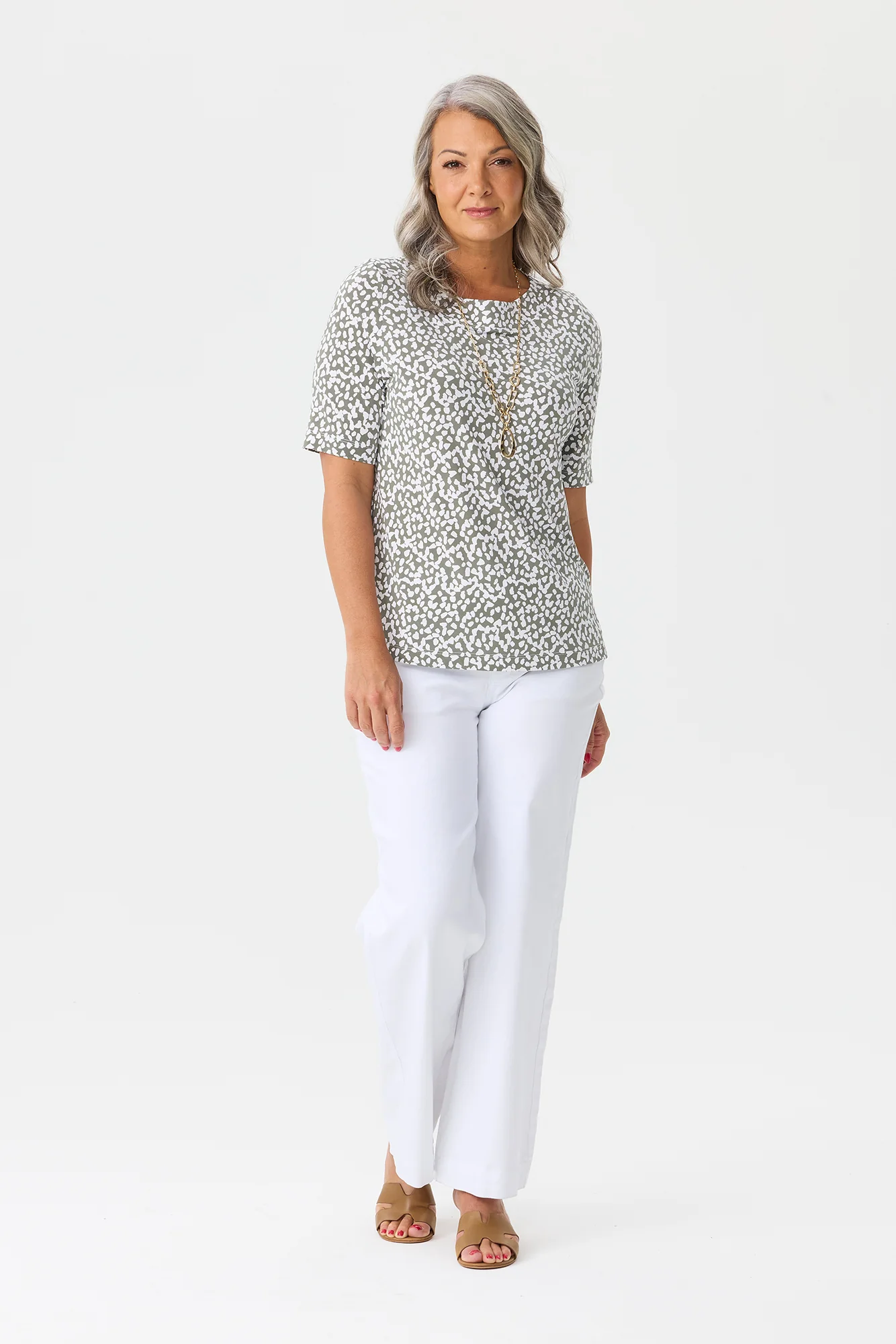 Forte Elbow Sleeve Boat Nk Tee - Image 6