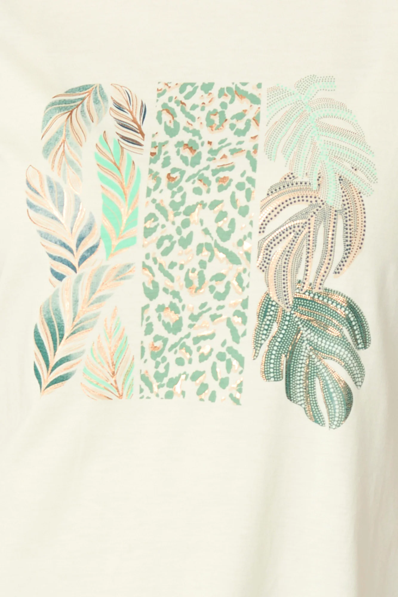 Freya Short Sleeve Print Front Tee - Image 6