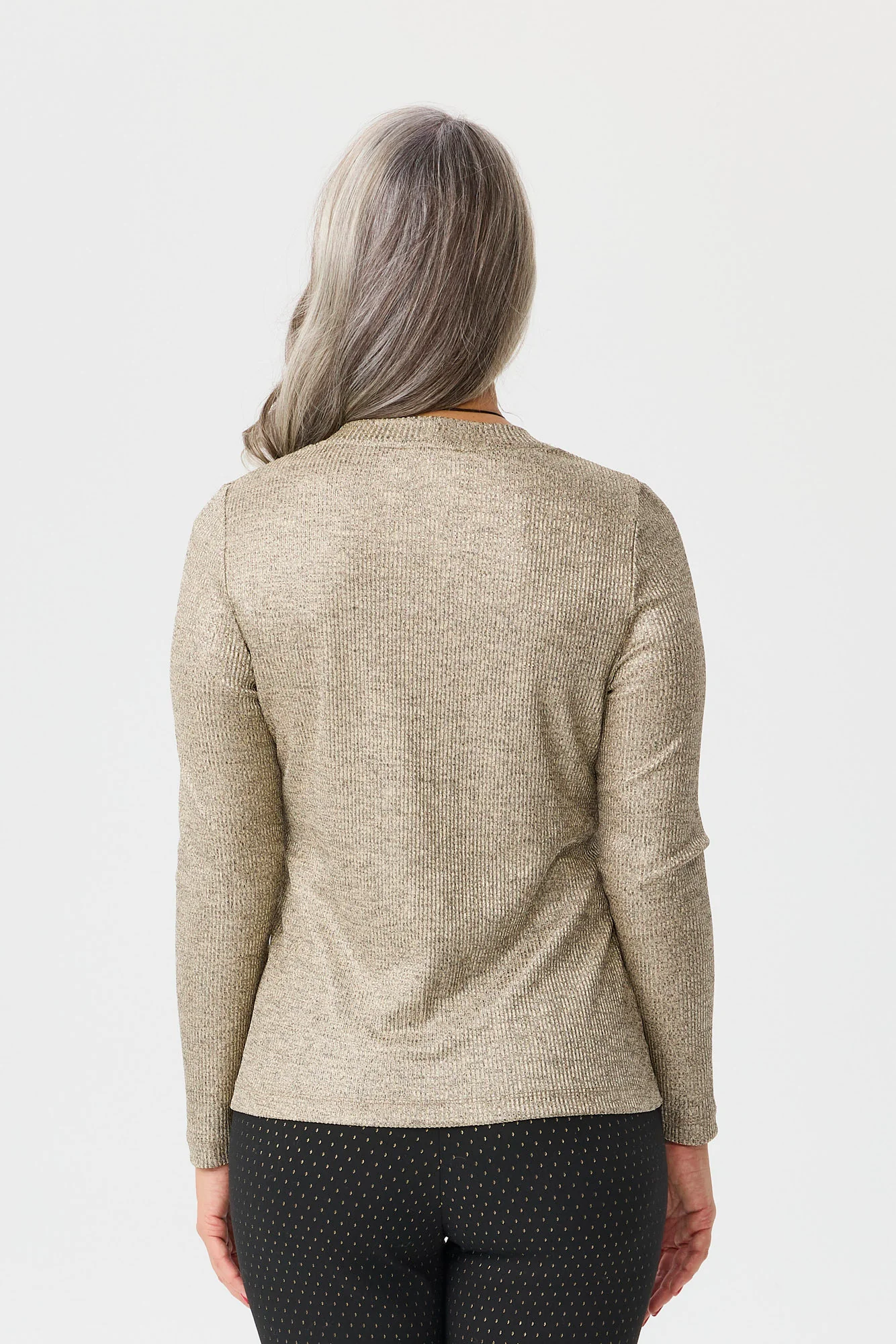 Grazia Rib Long Sleeve Top - Image 5