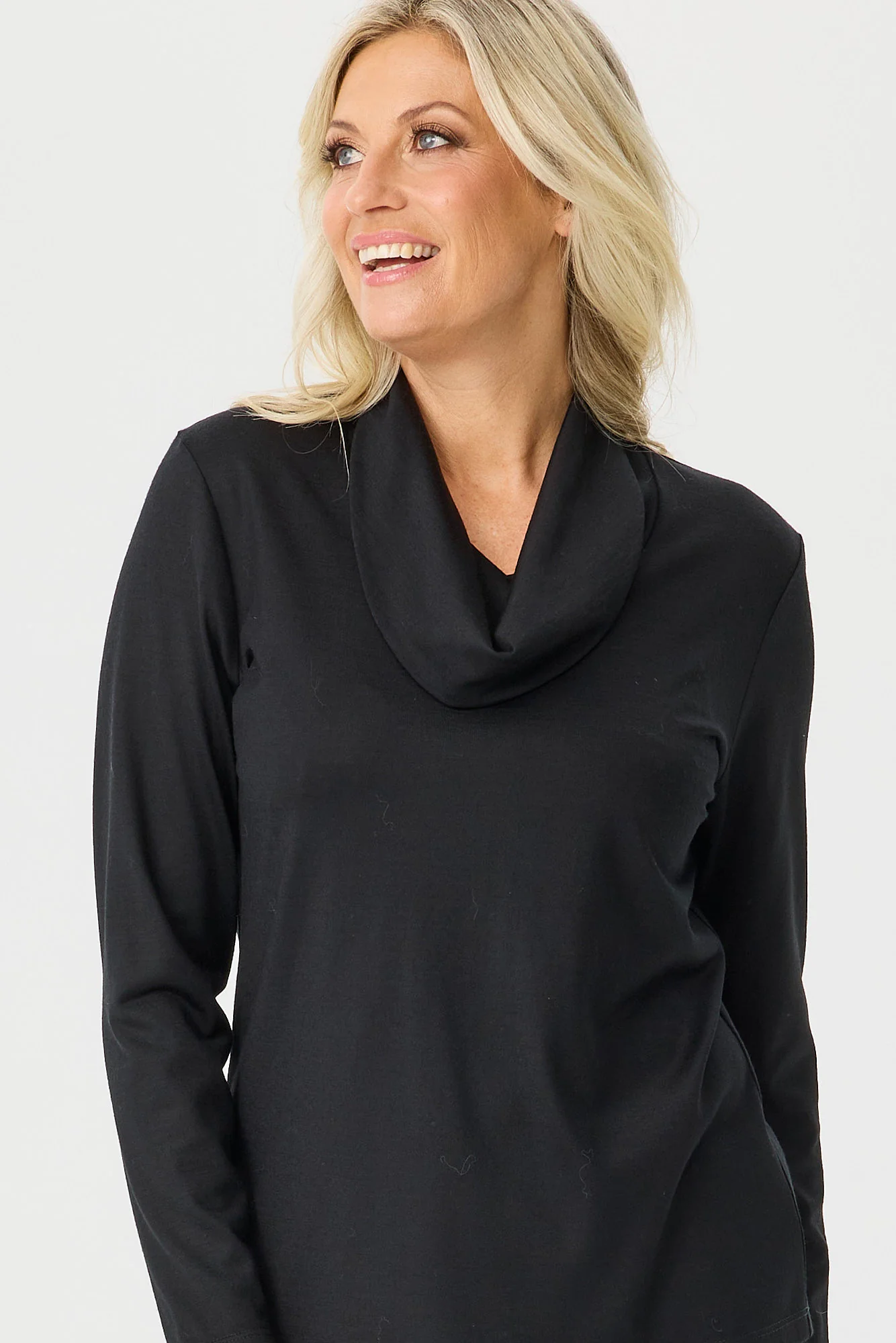 Hedrena Cowl Neck Long Sleeve Top - Image 3
