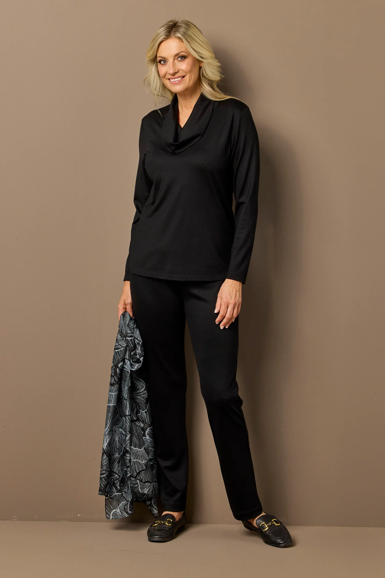 Hedrena Cowl Neck Long Sleeve Top - Image 8