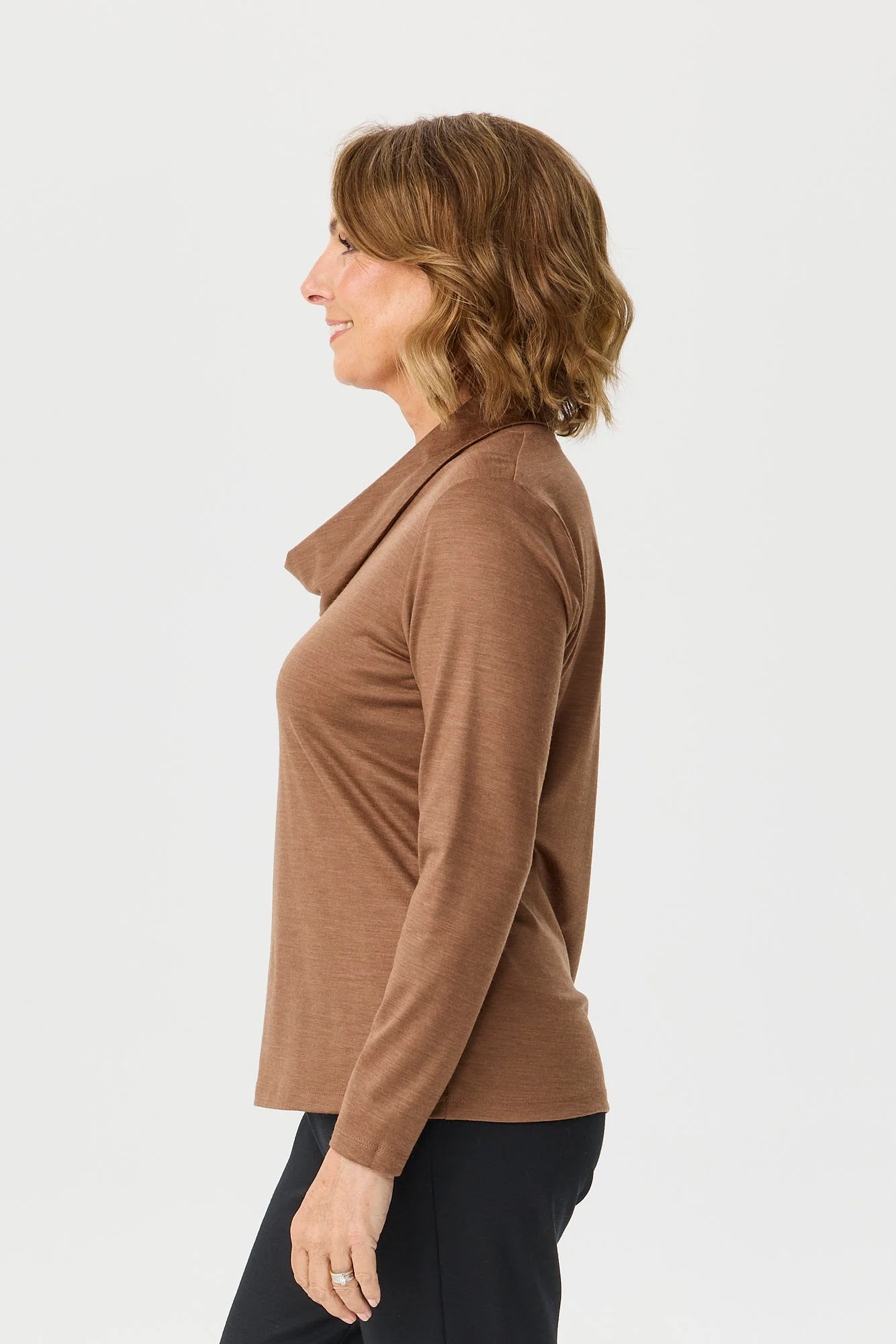 Hedrena Cowl Neck Long Sleeve Top - Image 4