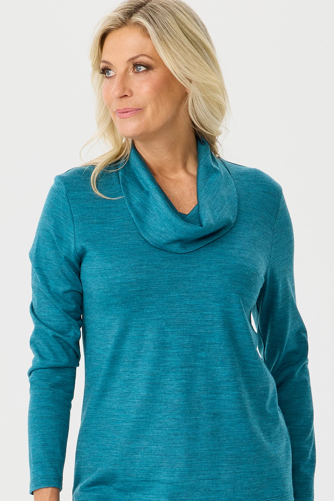 Hedrena Cowl Neck Long Sleeve Top - Image 3