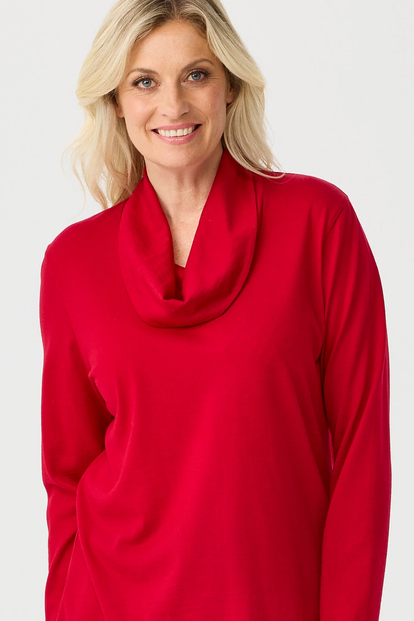 Hedrena Cowl Neck Long Sleeve Top - Image 3
