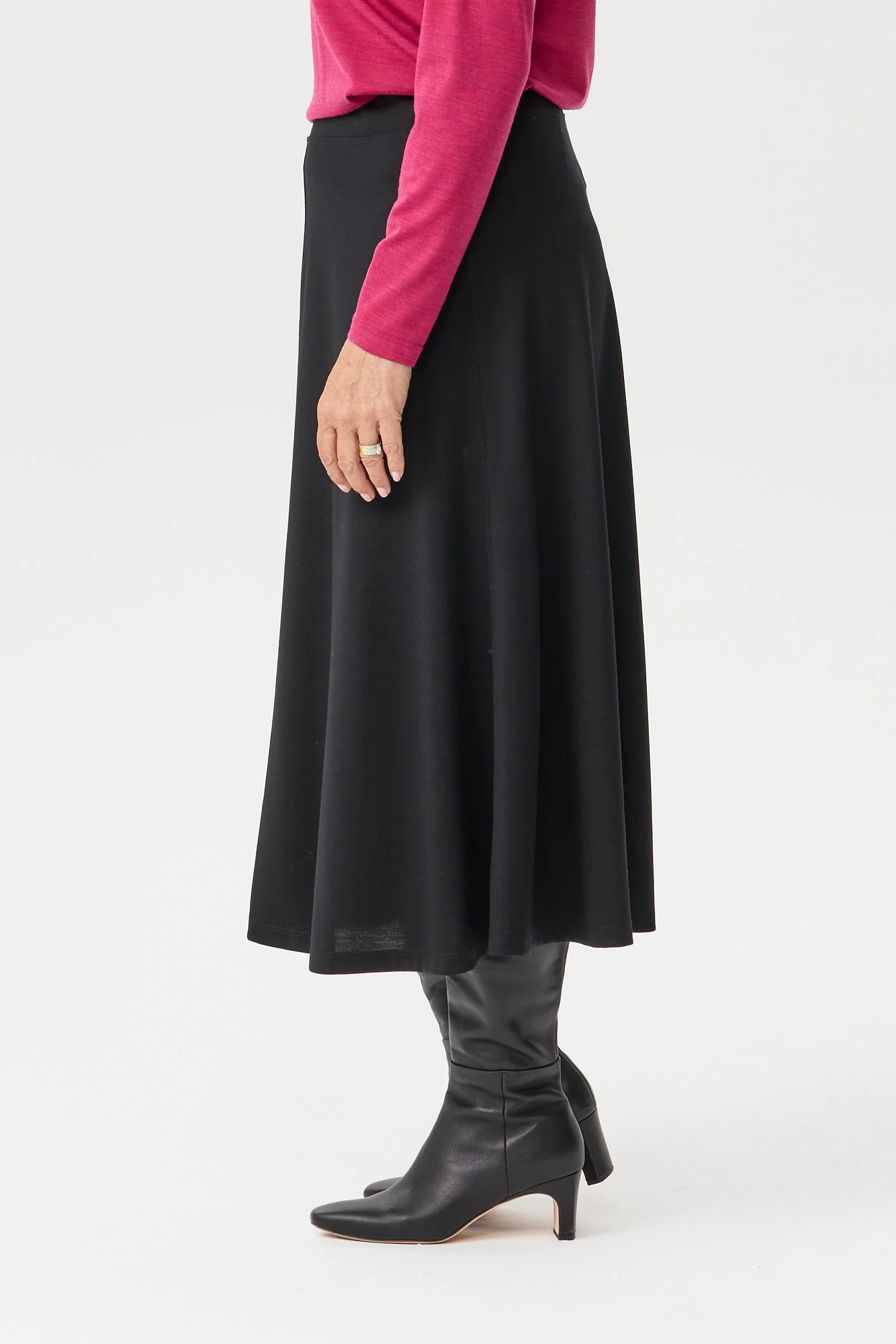 Hedrena Interlock Flared Skirt - Image 4