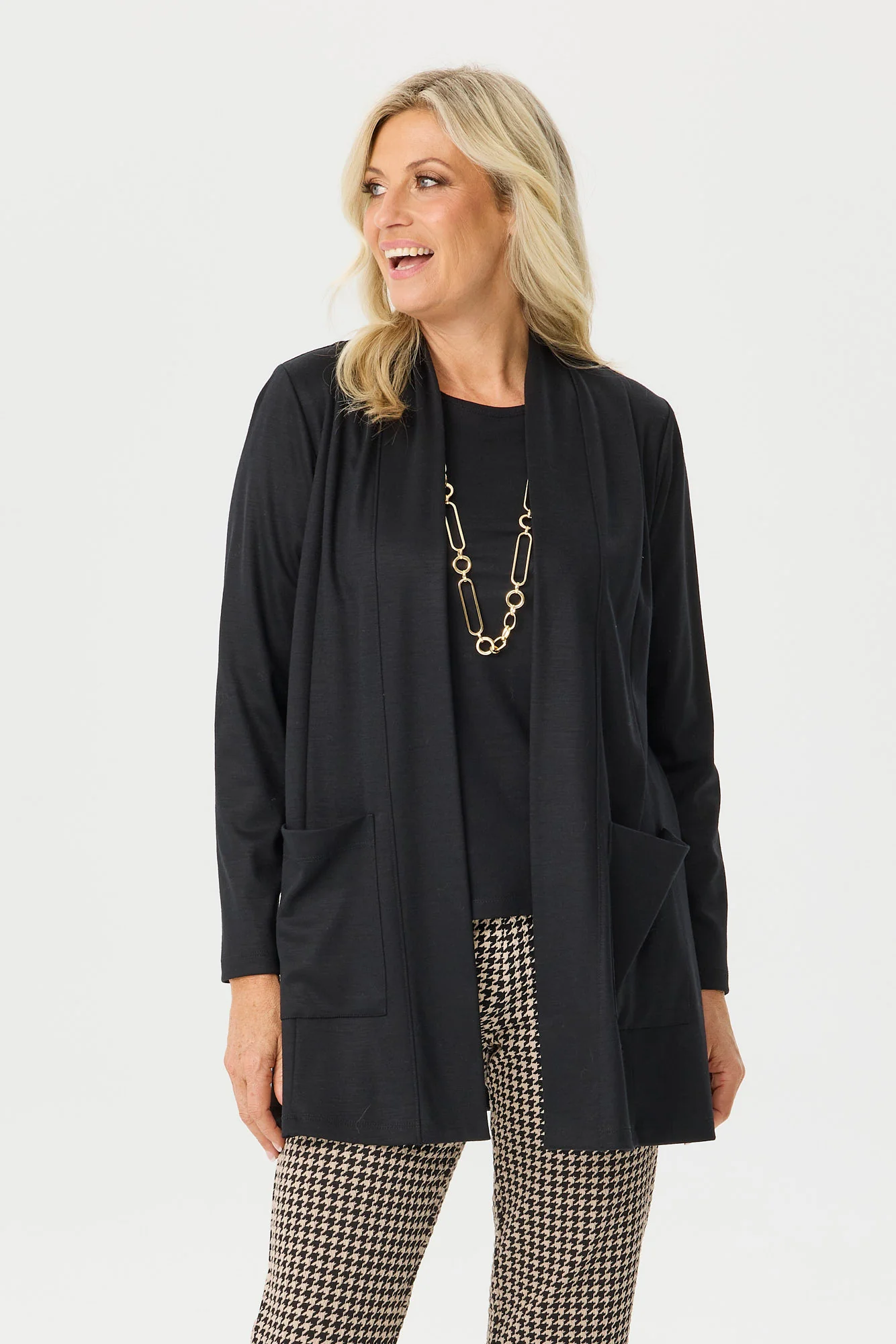 Hedrena Interlock Pocket Cardigan