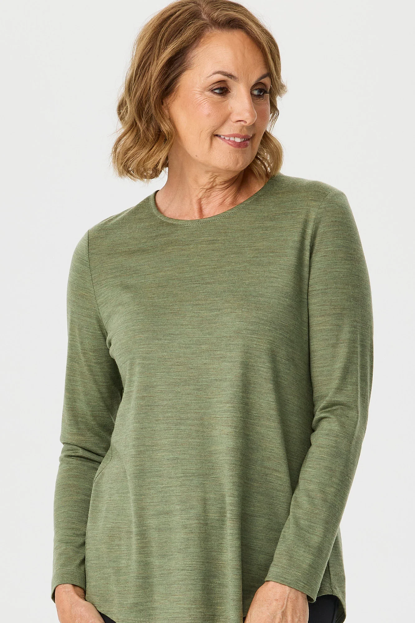Hedrena Pleat Back Long Sleeve Top - Image 3