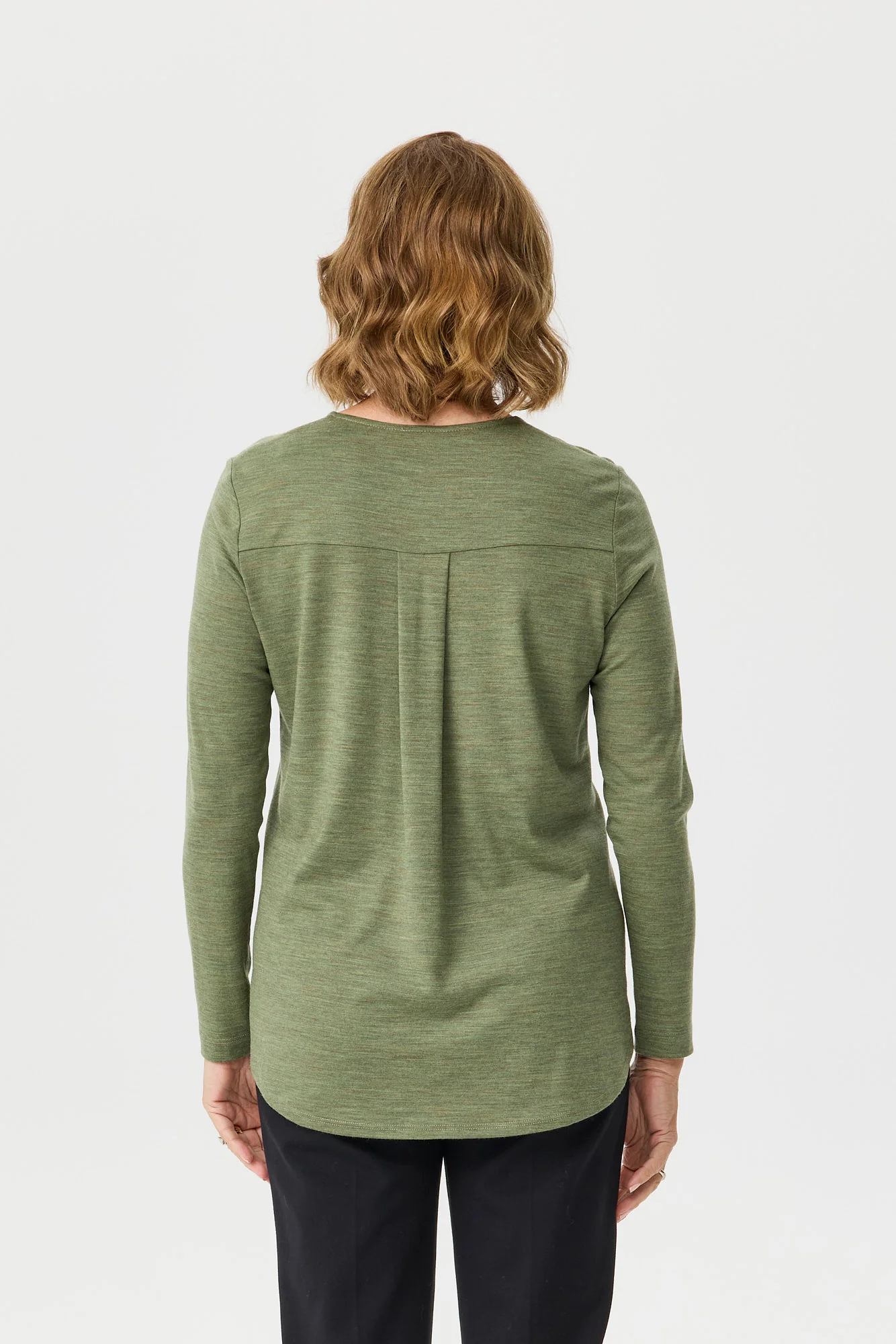 Hedrena Pleat Back Long Sleeve Top - Image 5