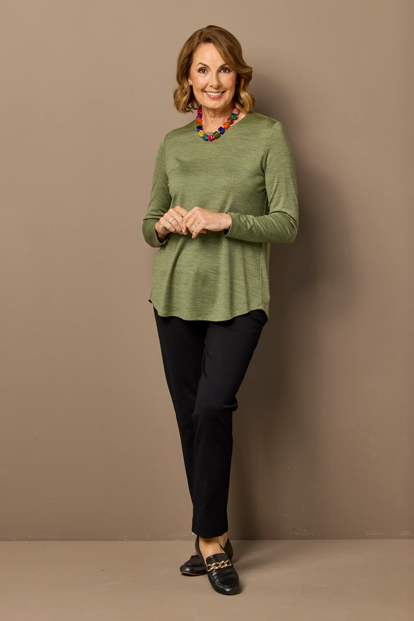 Hedrena Pleat Back Long Sleeve Top - Image 7