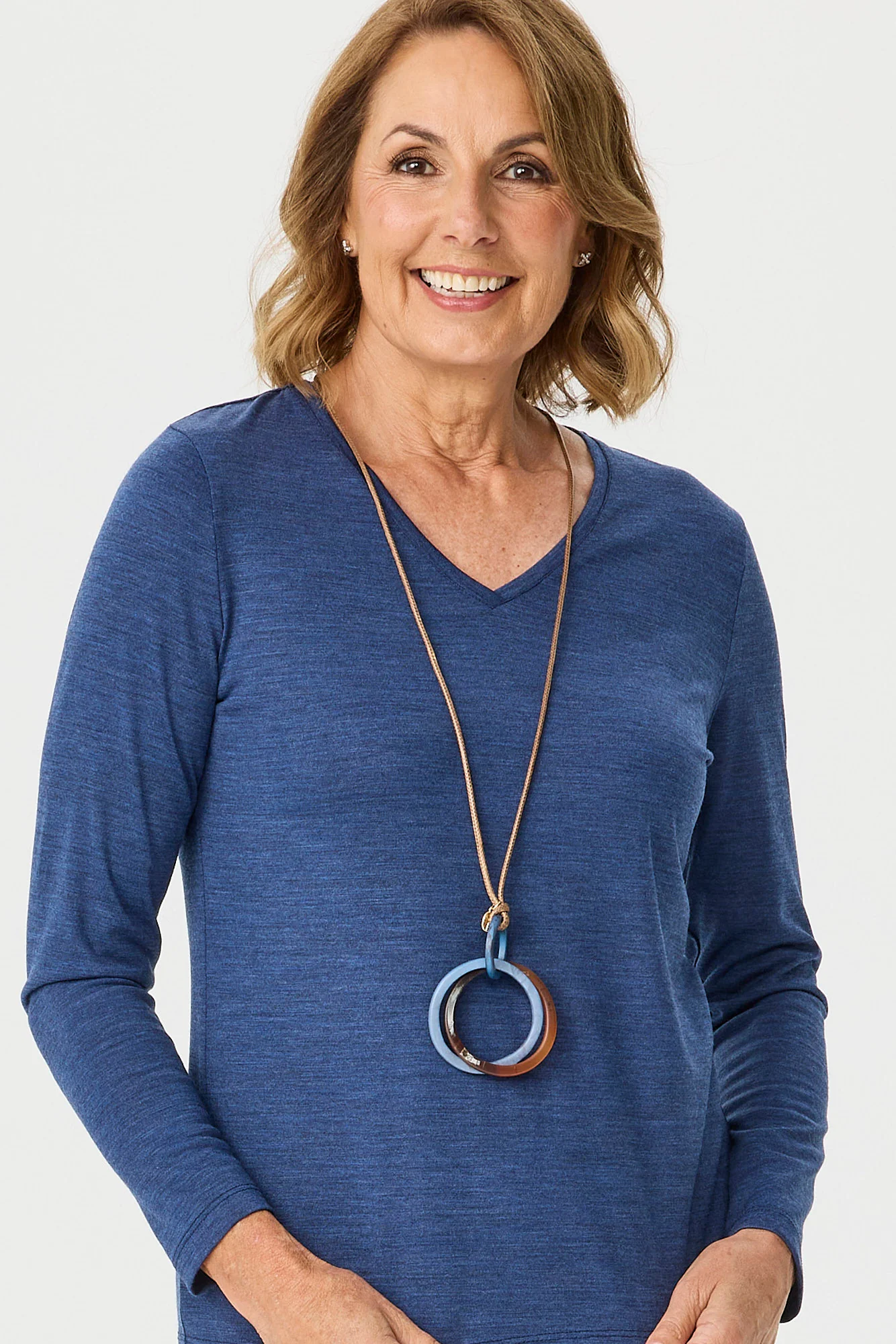 Hedrena V Neck Long Sleeve Top - Image 3