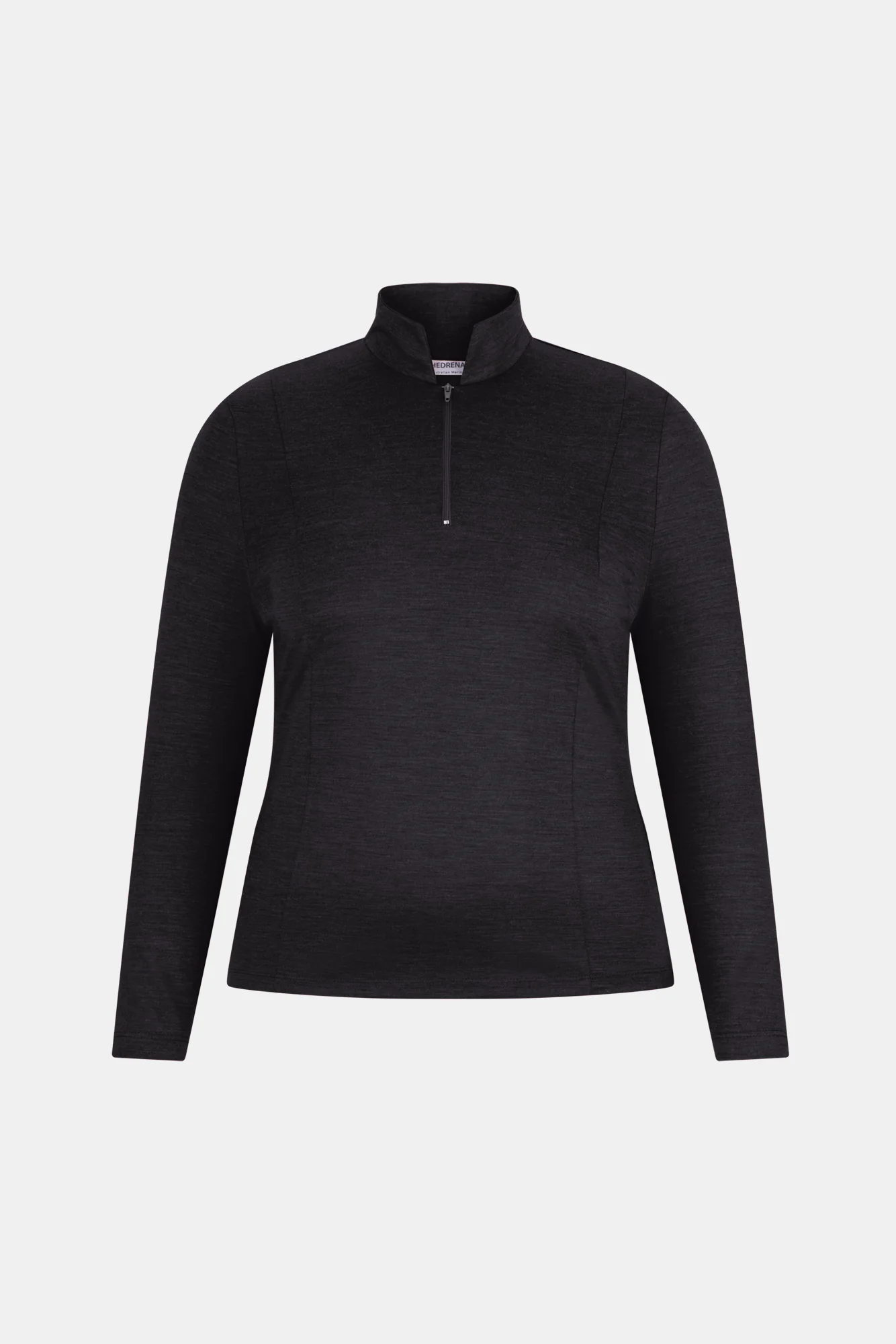 Hedrena Zip Polo Long Sleeve Top - Image 7