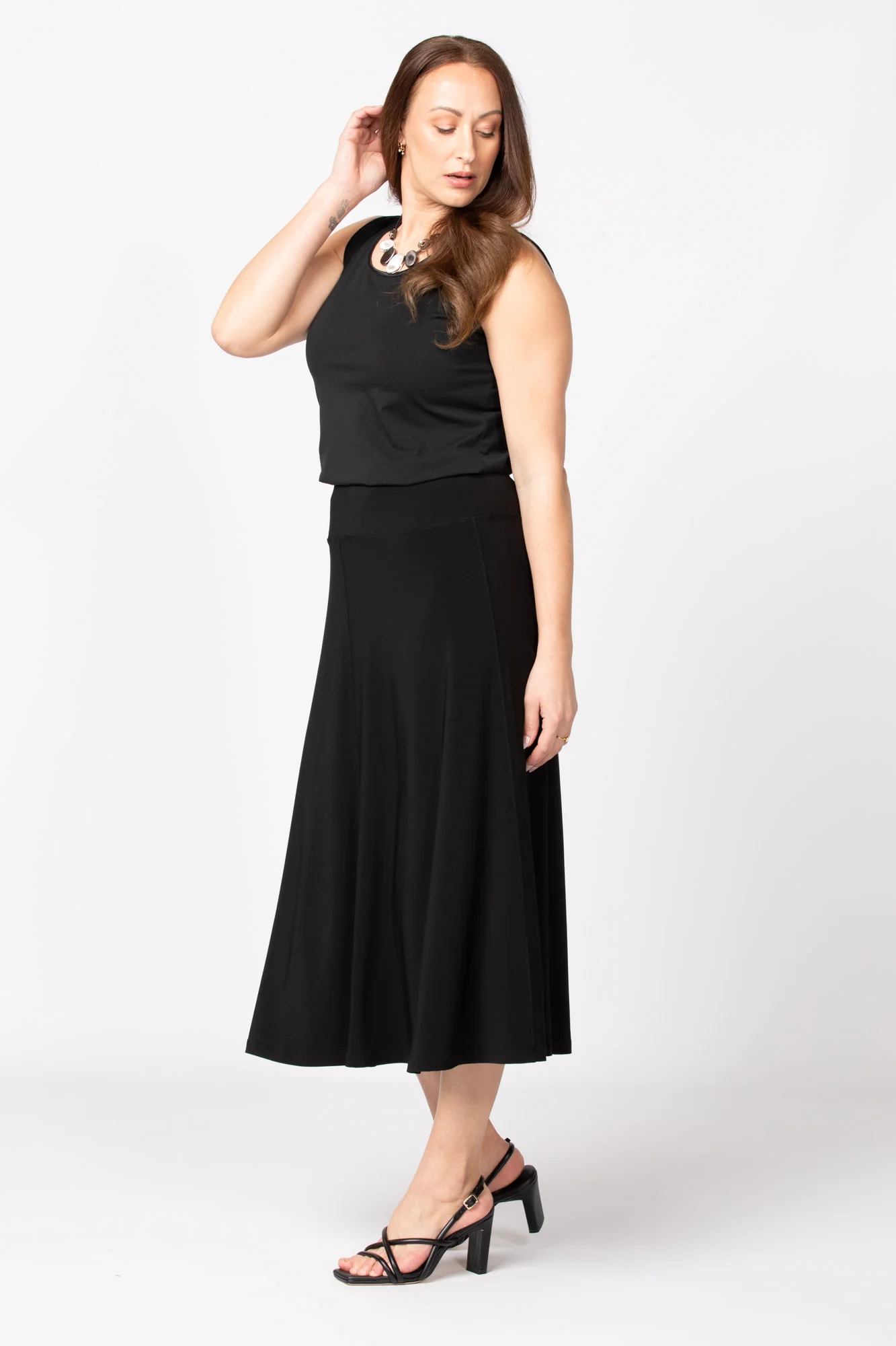 Hush Flared Midi Skirt - Image 4
