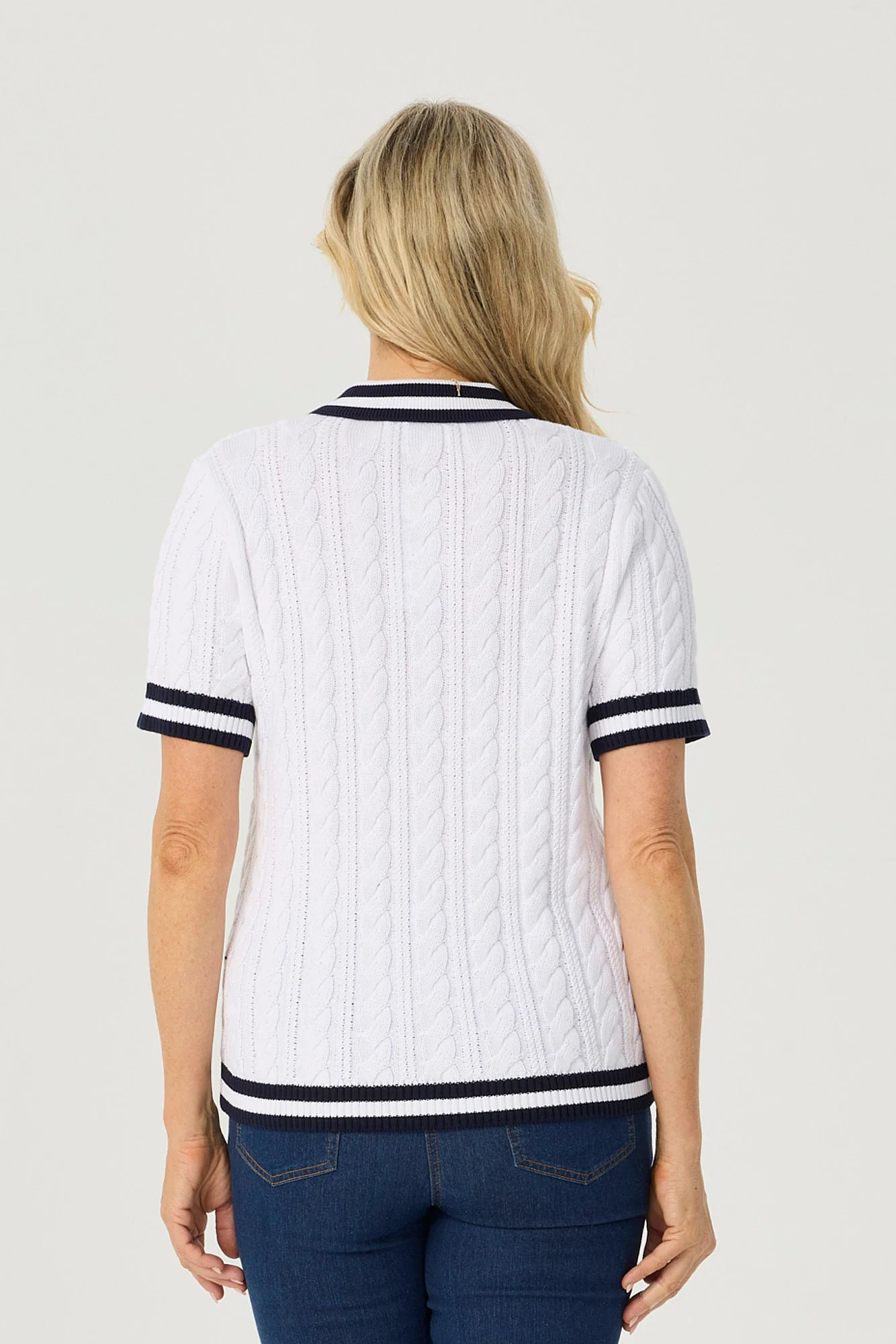 Jelena Short Sleeve Button Thru Polo - Image 5