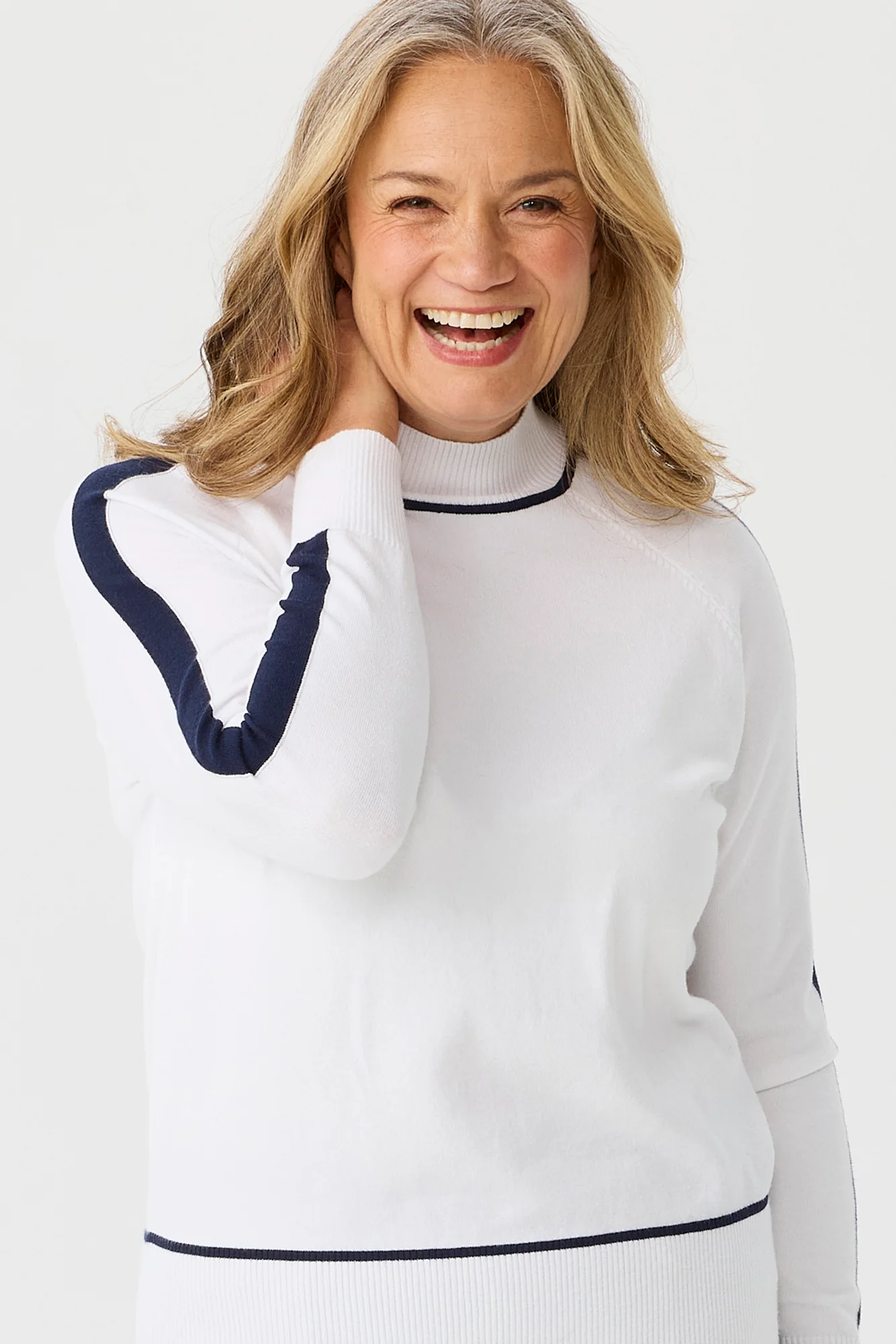 Jethro Contrast Trim Sweater - Image 3