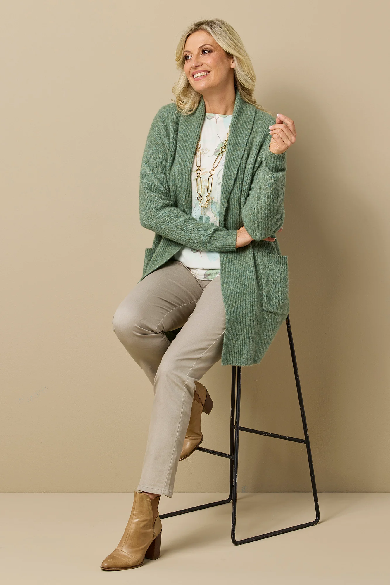 Johnny Longline Cardigan - Image 7
