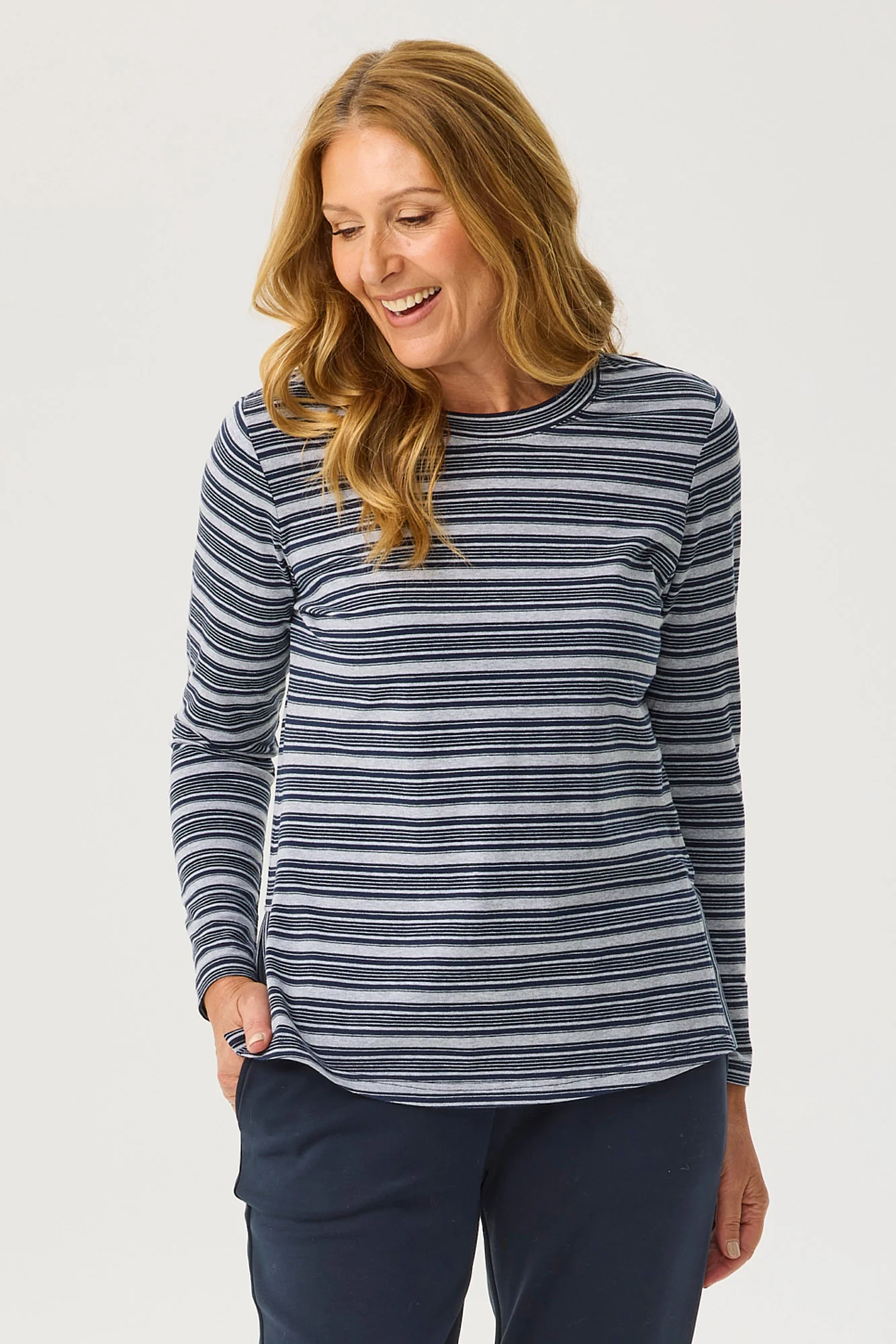 Kit Stripe Long Sleeve Top