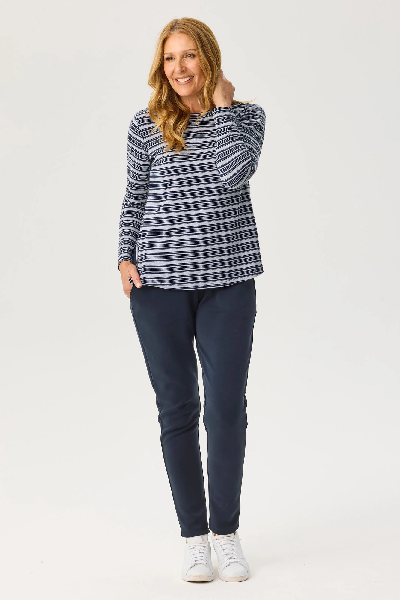 Kit Stripe Long Sleeve Top - Image 3