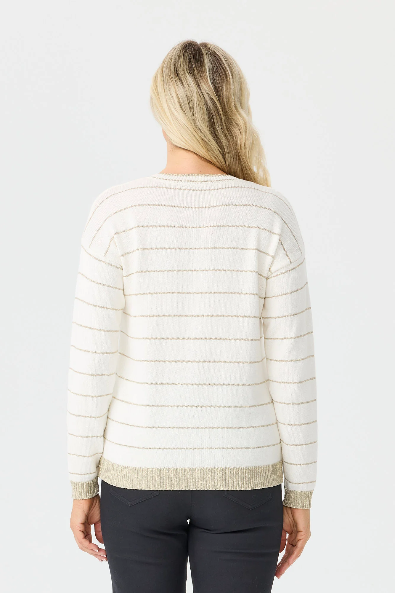 Kris Lurex Stripe Sweater - Image 5