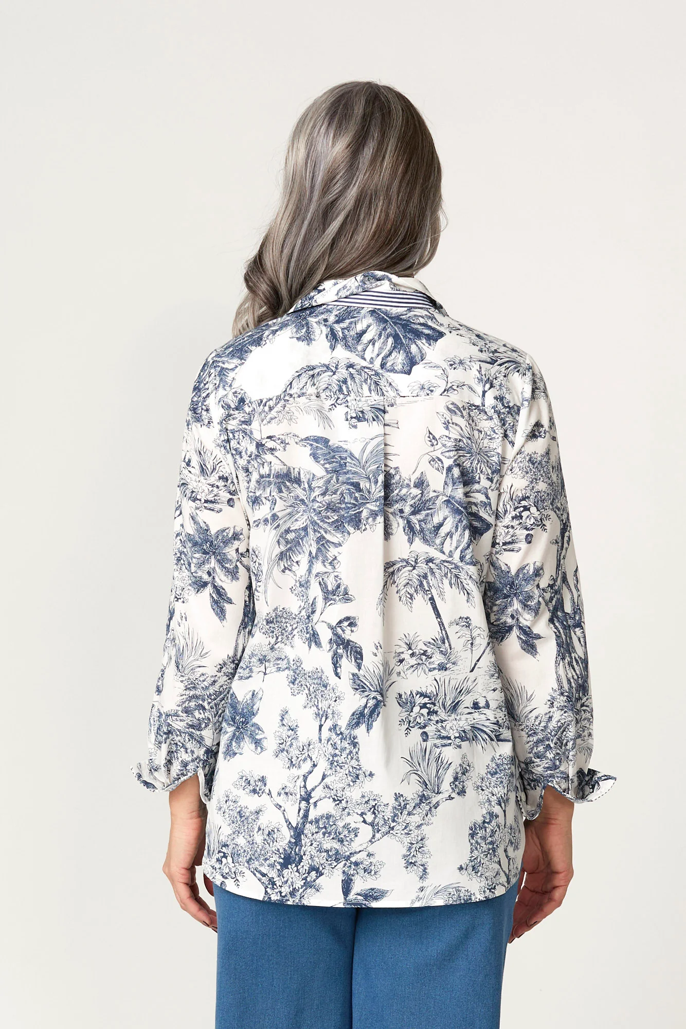 Landscape Long Sleeve Ribbon Trim Shirt - Image 5