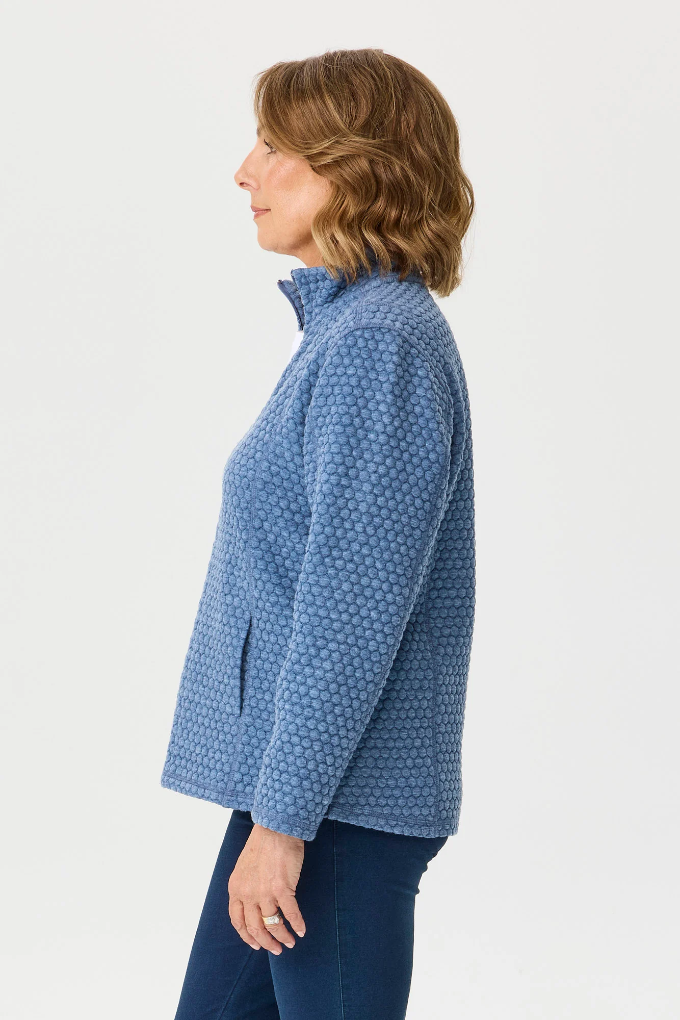 Levi Textured Zip Up Jacket - Image 4