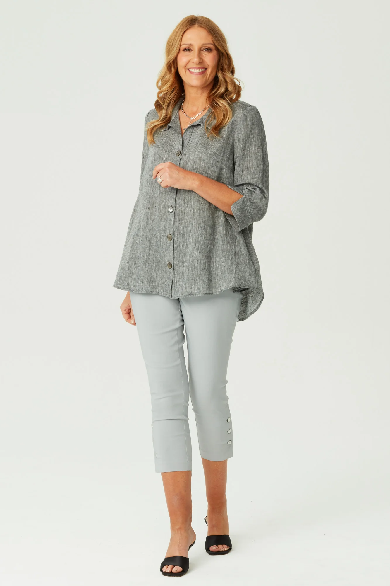 Linza 3/4 Sleeve Swing Shirt - Image 4