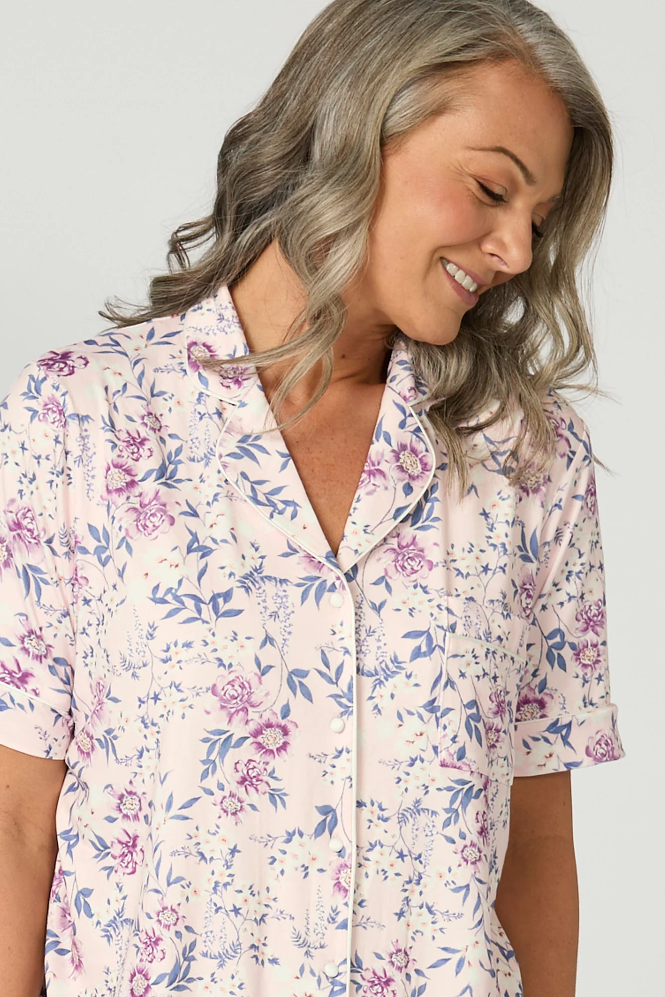 Loretta Short Sleeve Crop Pant Pj Set In Bag - Image 3