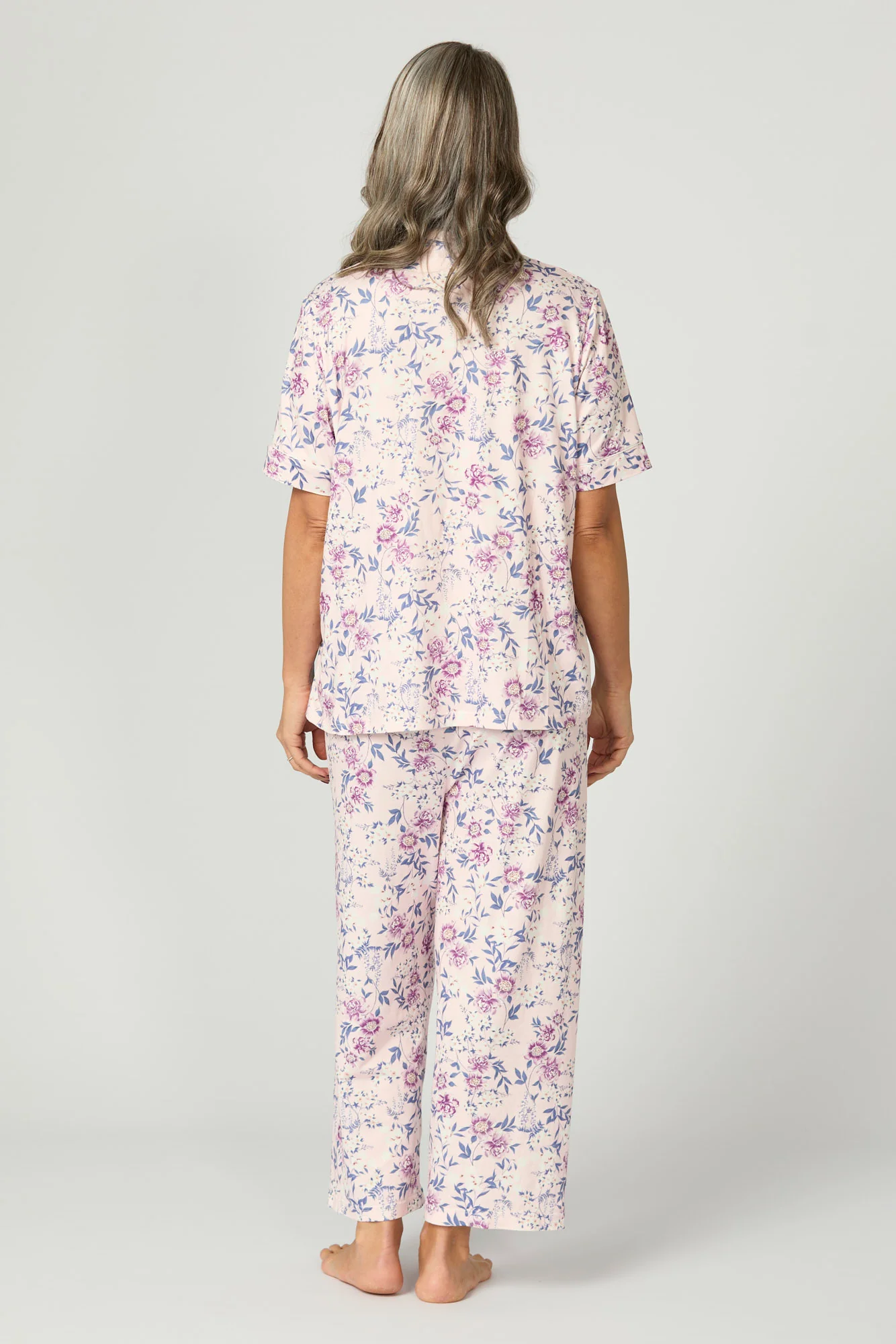 Loretta Short Sleeve Crop Pant Pj Set In Bag - Image 5