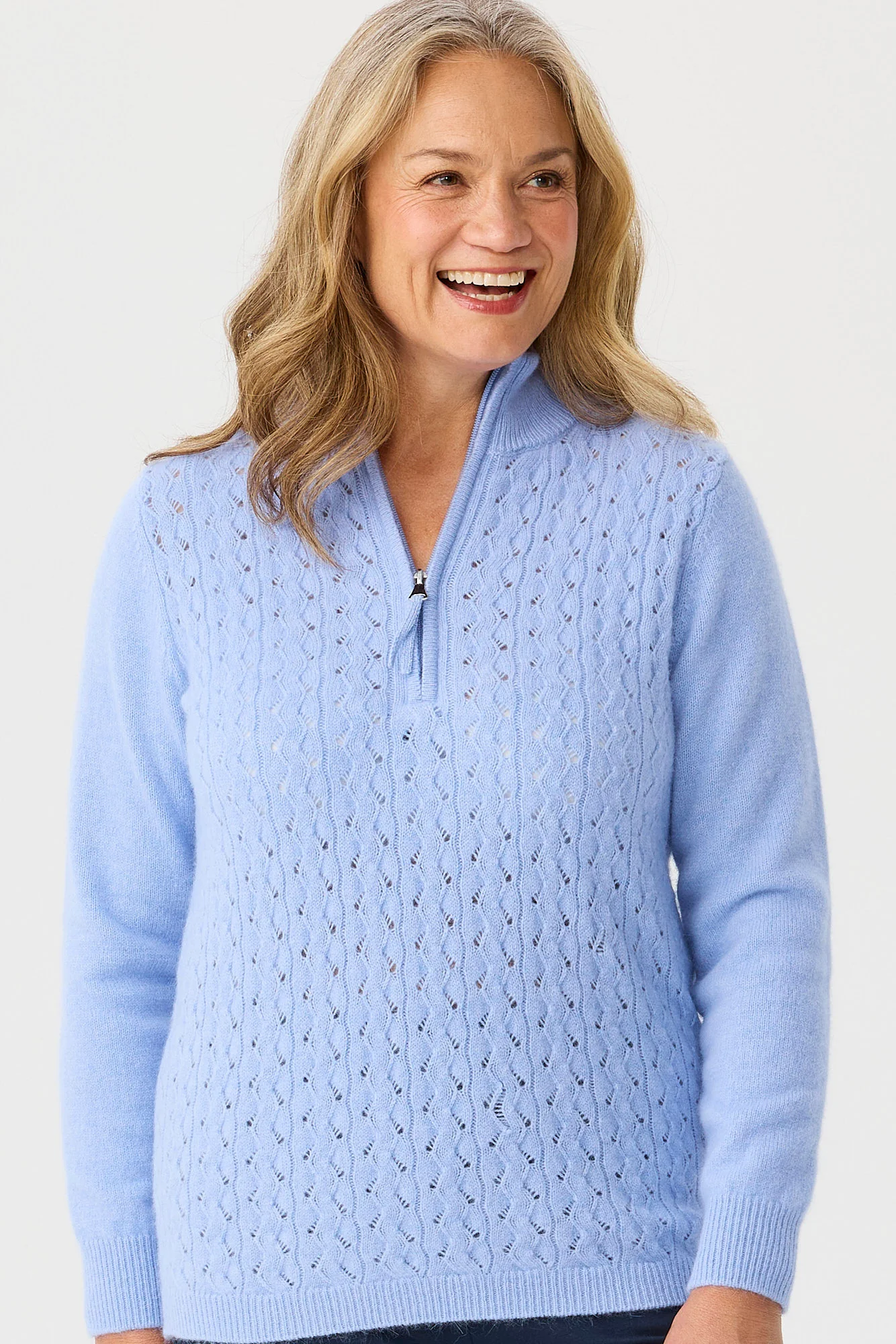 Mandy Zip Neck Sweater - Image 3