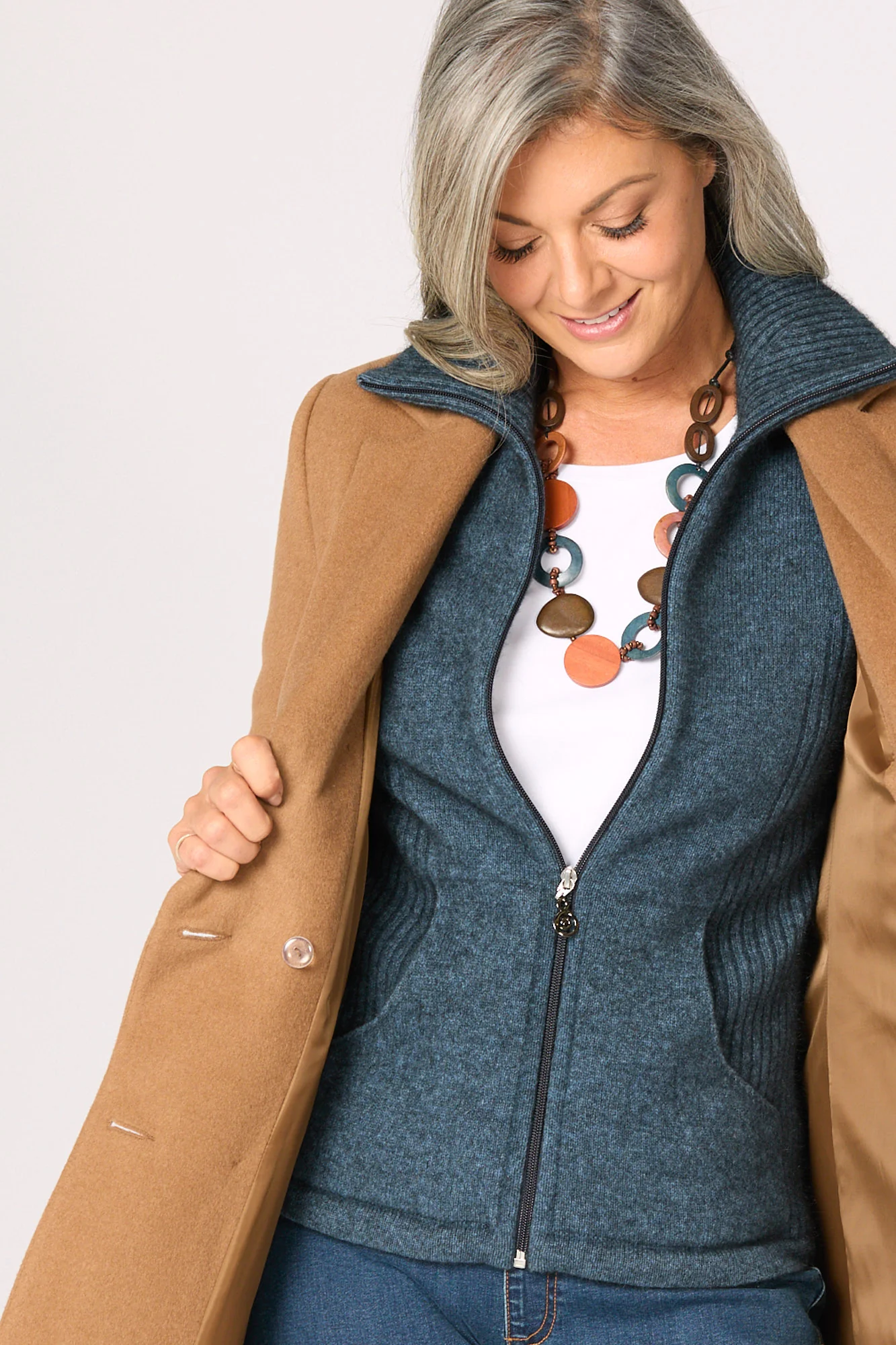 Market Day Possum Zip Cardigan - Image 3