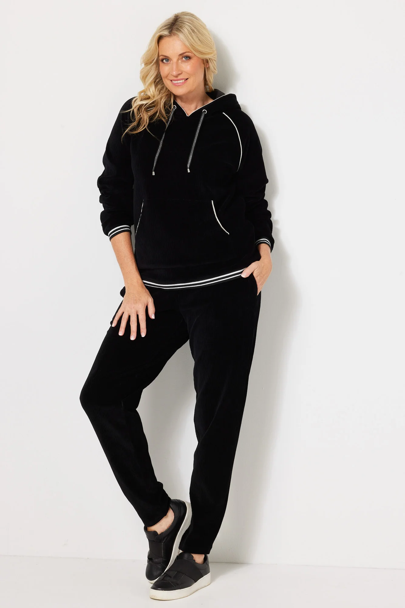 Maxwell Rib Velour Hoodie - Image 4