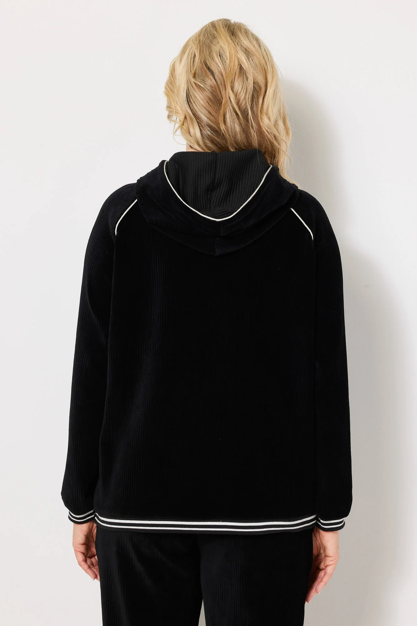 Maxwell Rib Velour Hoodie - Image 5