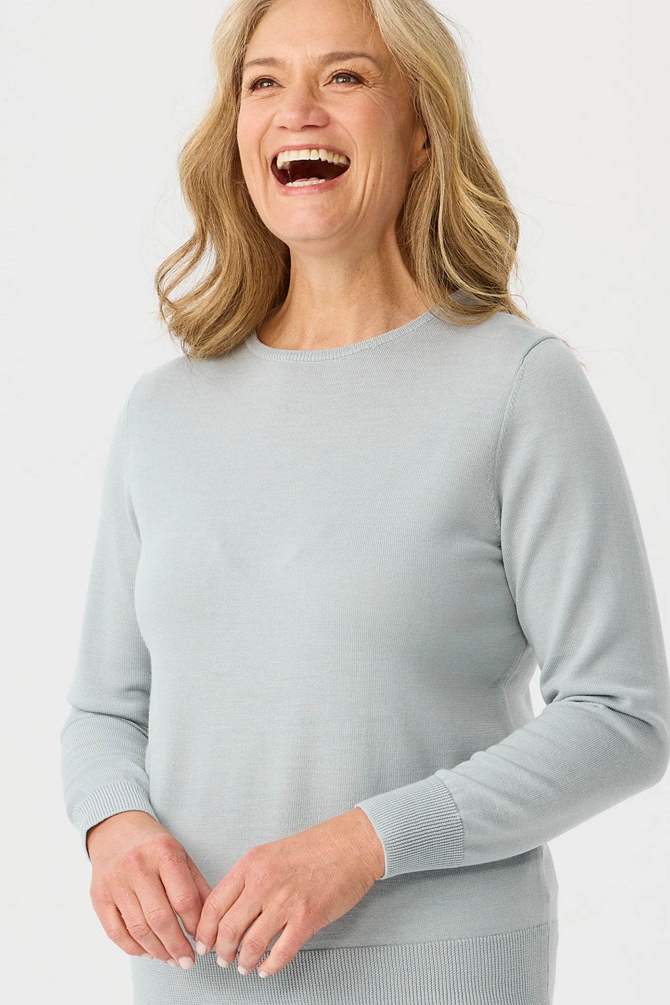 Melanie Merino Wool Crew Nk Sweater - Image 3