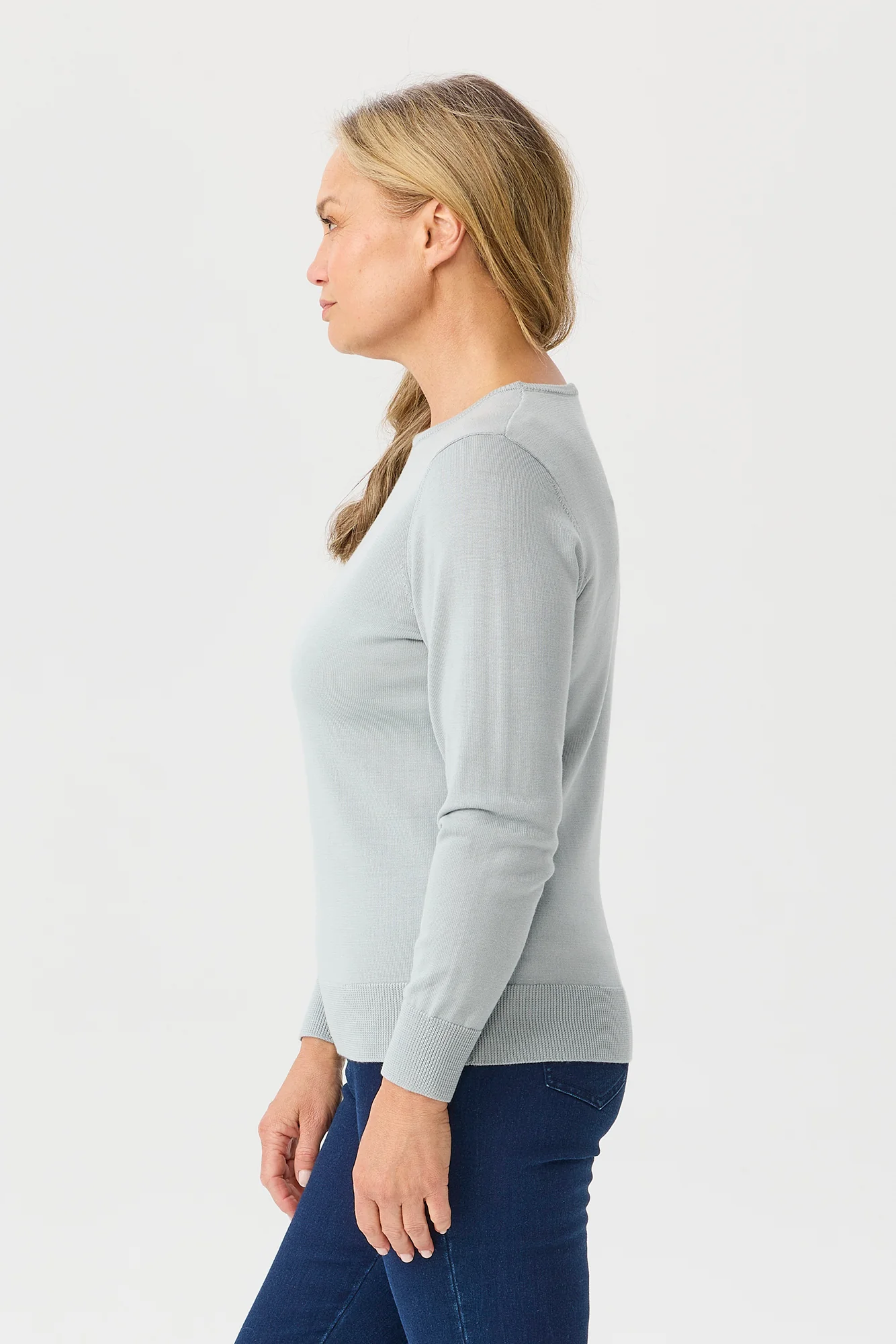 Melanie Merino Wool Crew Nk Sweater - Image 4