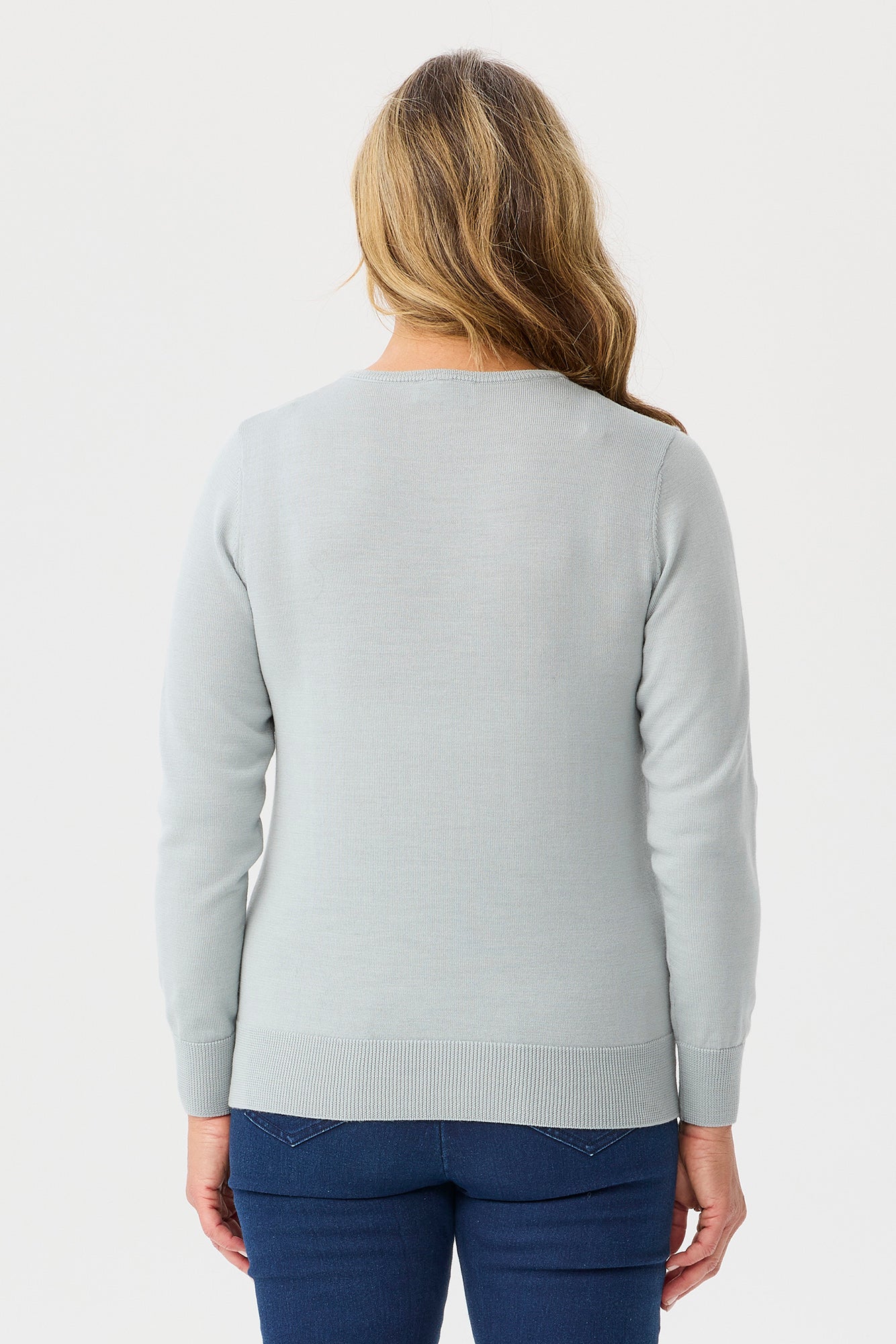Melanie Merino Wool Crew Nk Sweater - Image 5