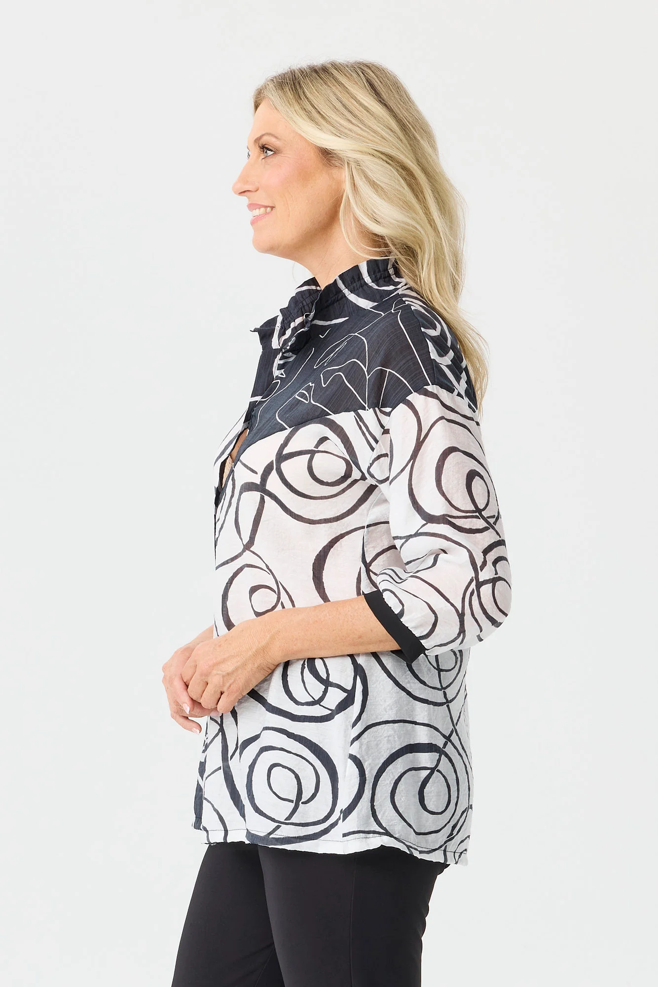 Mondo 3/4 Sleeve Shirt - Image 4