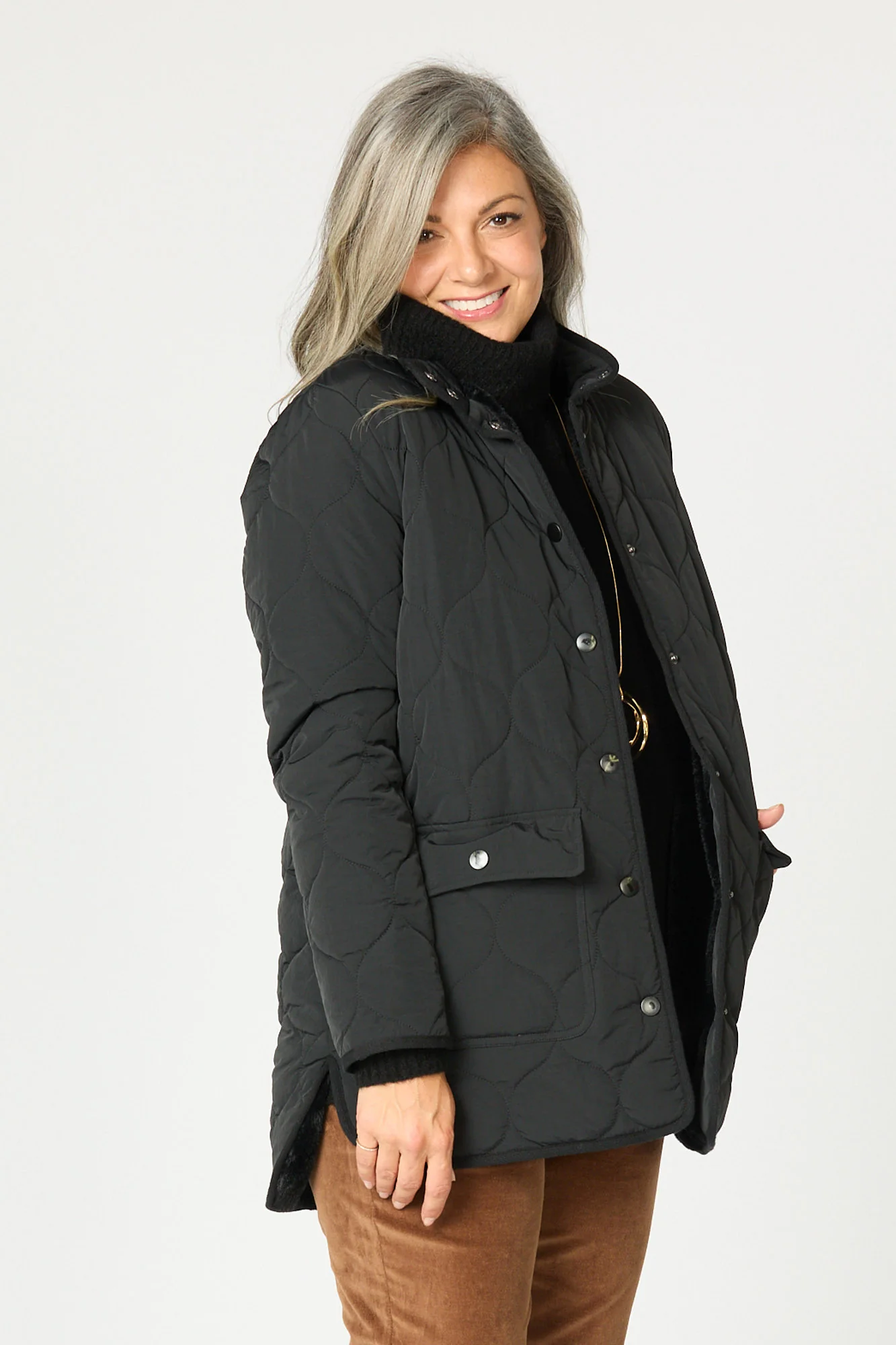Moors Faux Fur Lined Jacket - Image 3