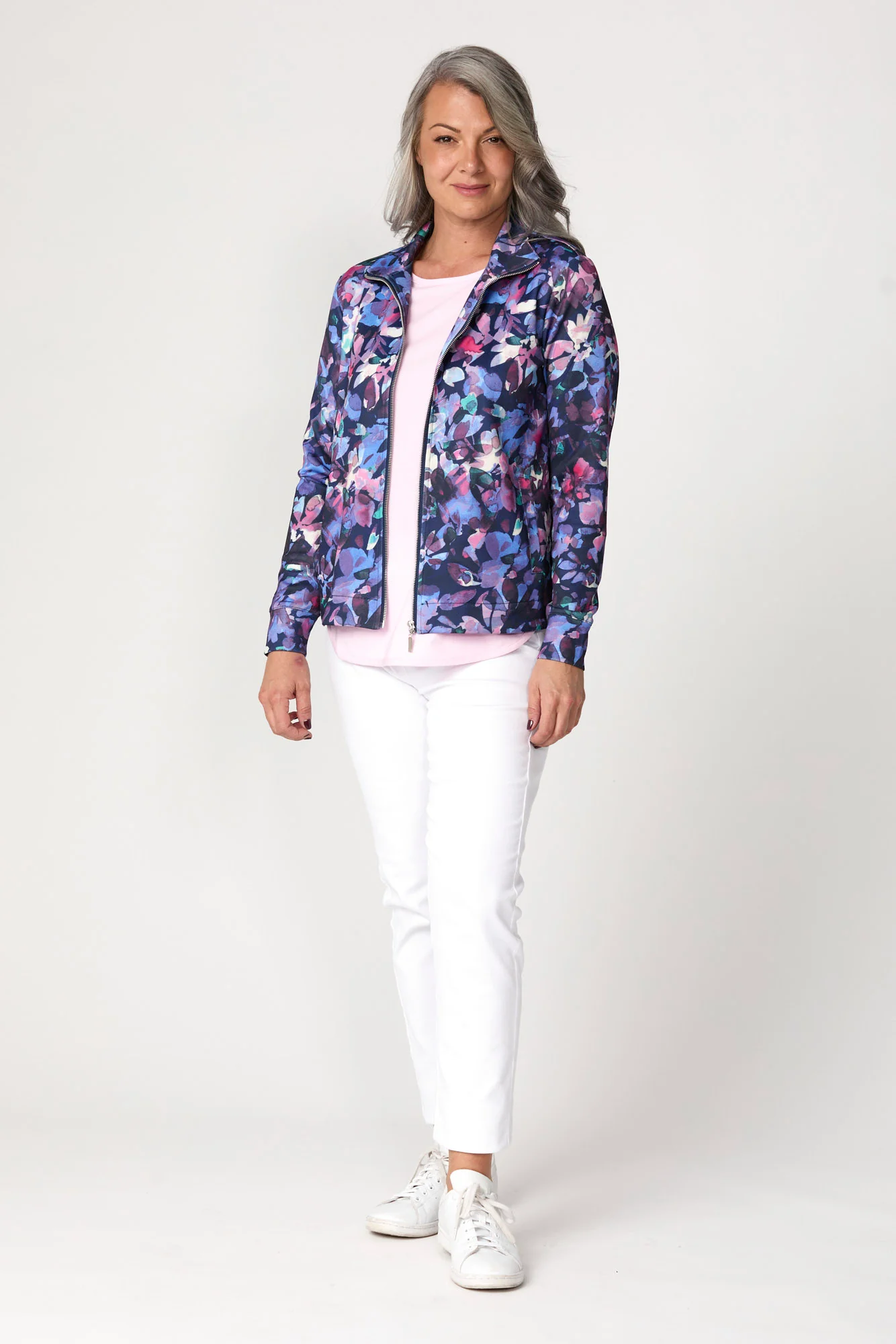 Oasis Print Zip Up Jacket - Image 2