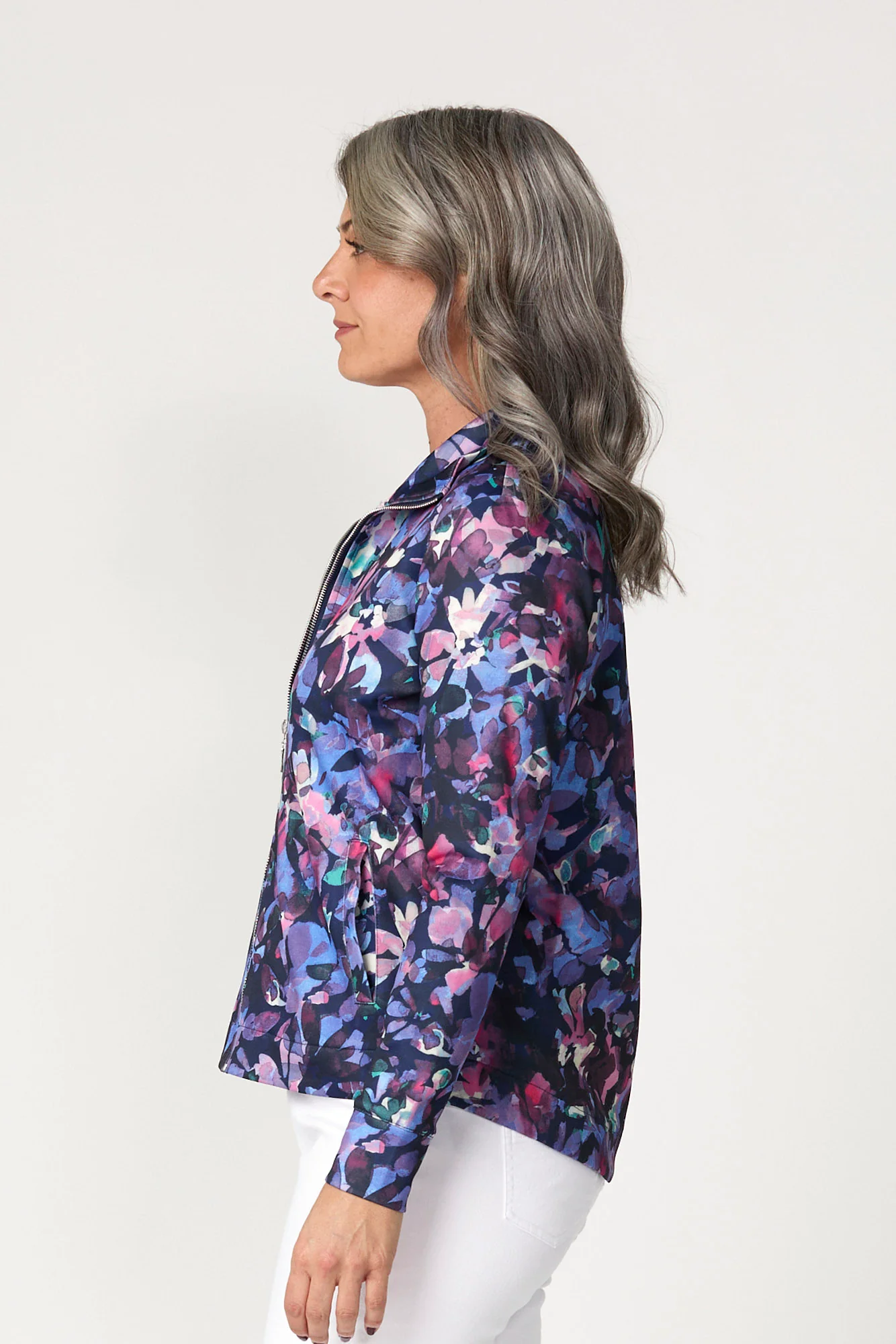 Oasis Print Zip Up Jacket - Image 4