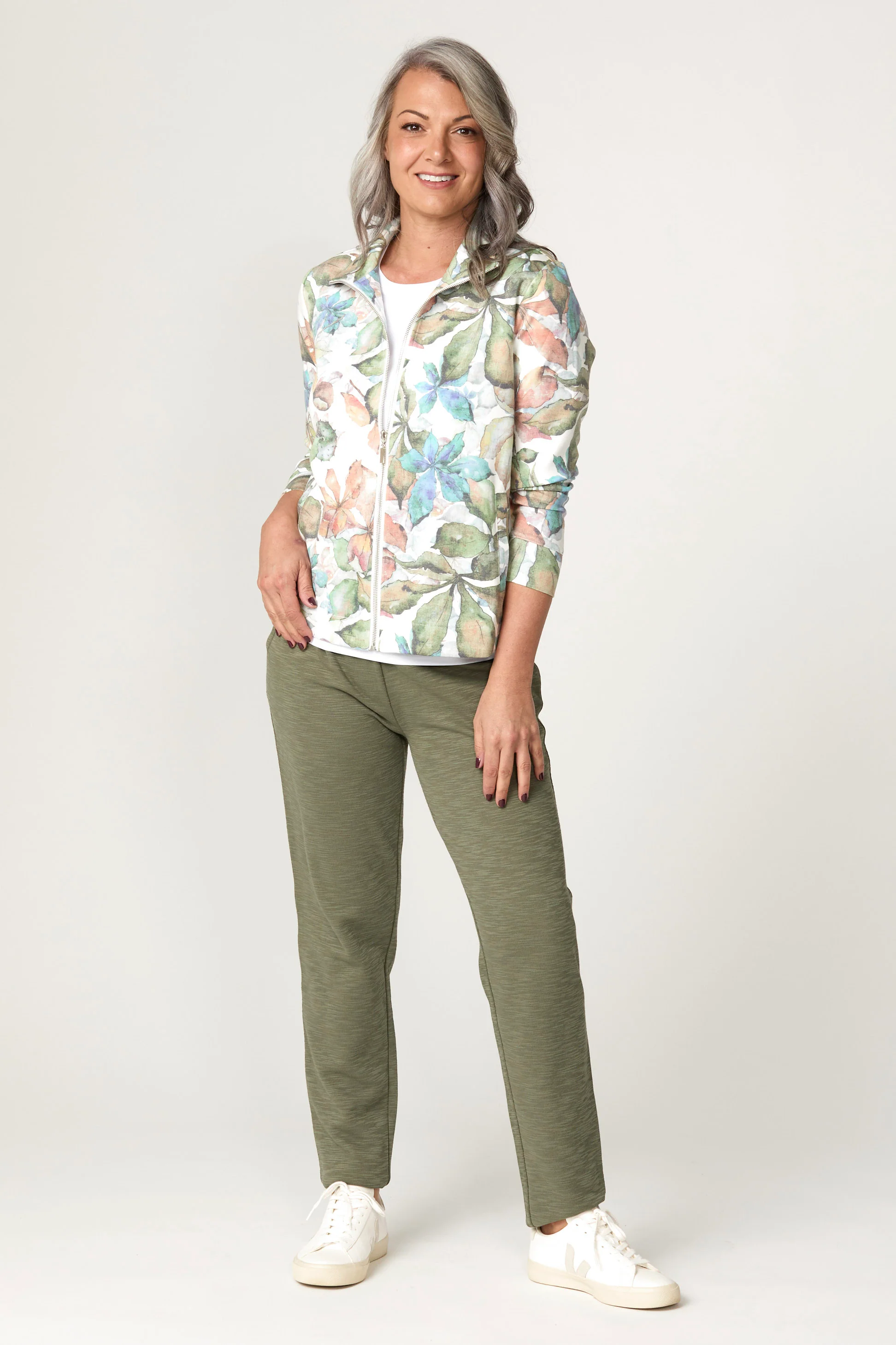 Oasis Print Zip Up Jacket - Image 2