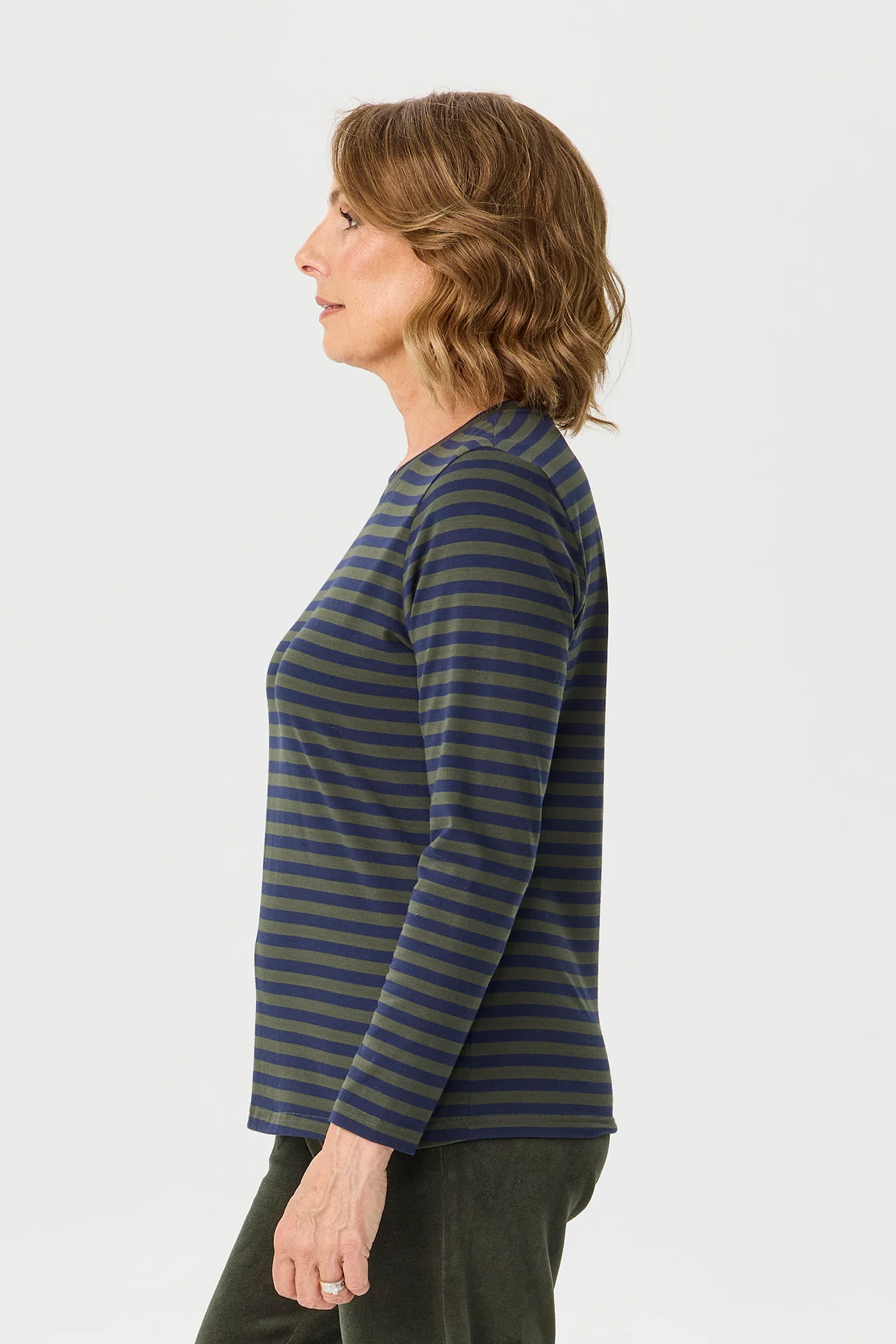 Oslo Long Sleeve Stripe Top - Image 4