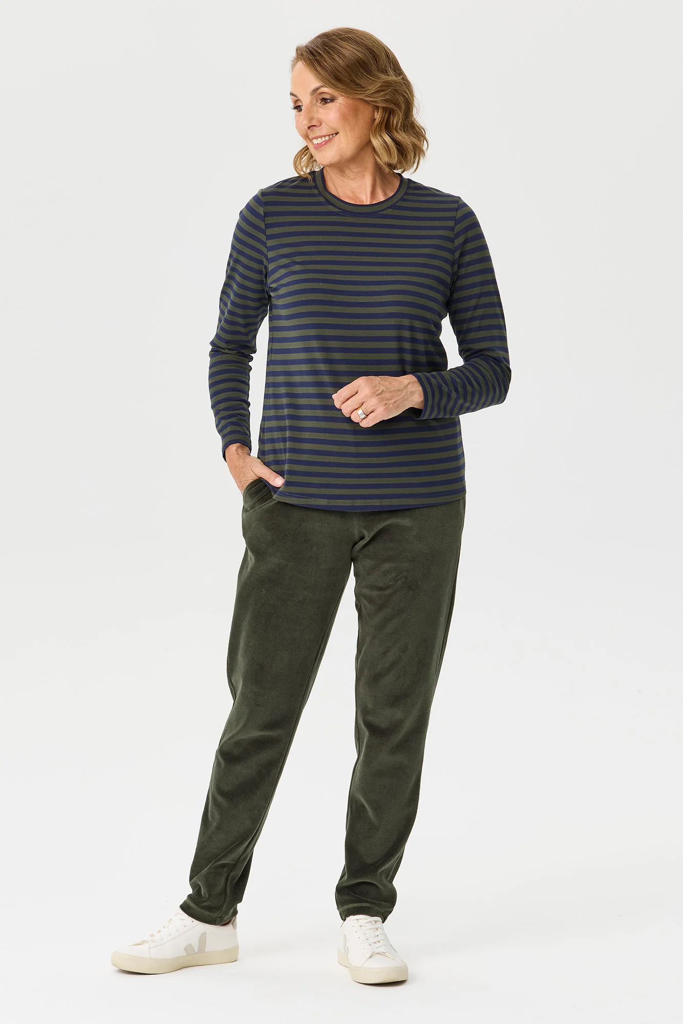 Oslo Long Sleeve Stripe Top - Image 6