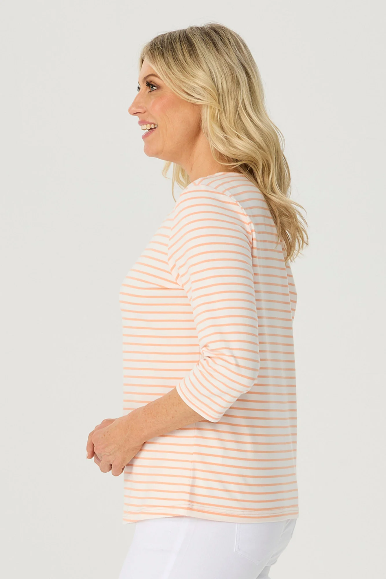 Paige Stripe 3/4 Sleeve Top - Image 2