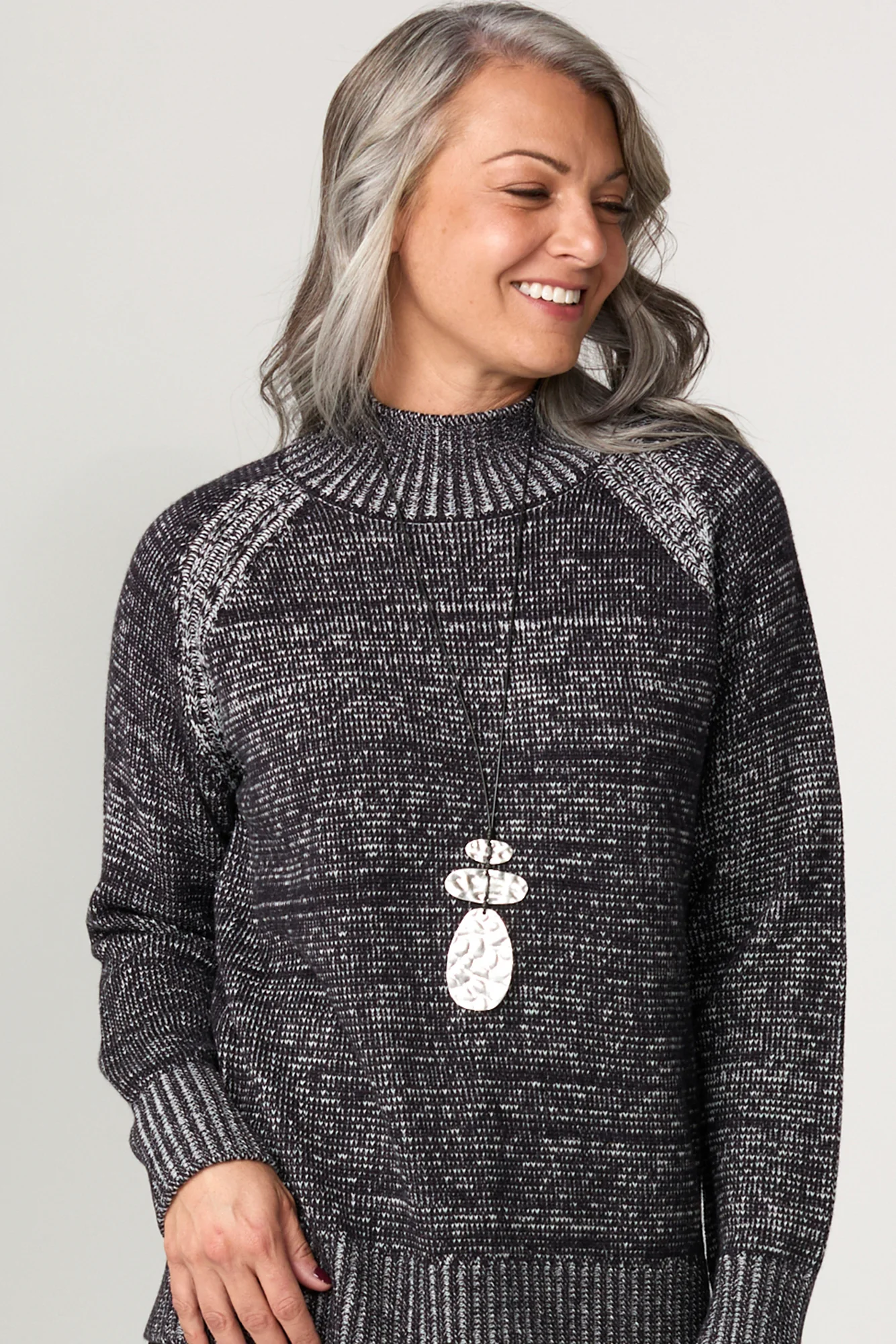 Plated Raglan Sweater - Image 3