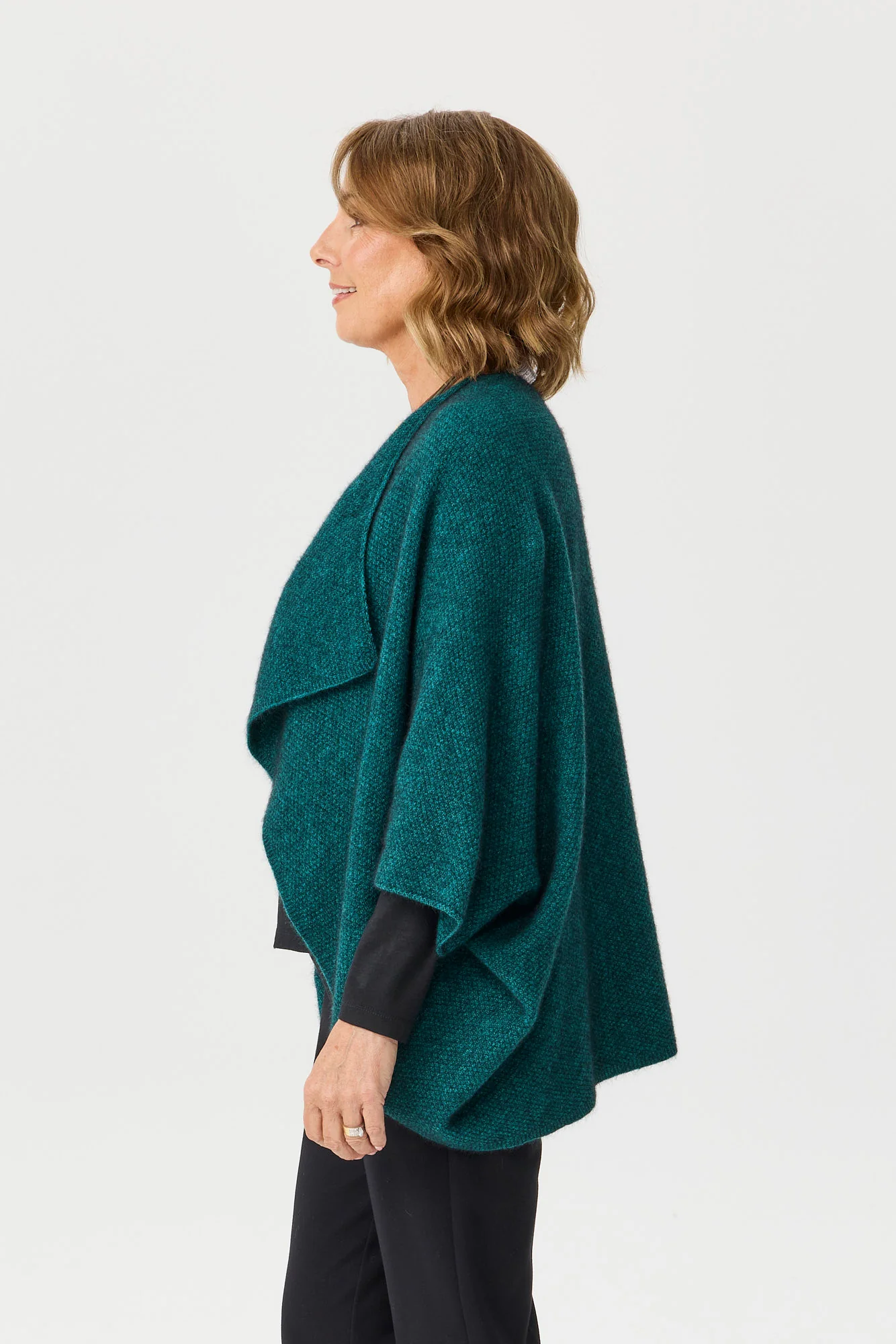 Possum Moss Stitch Longline Wrap - Image 4