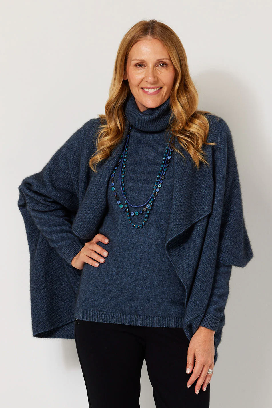 Possum Moss Stitch Longline Wrap - Image 5
