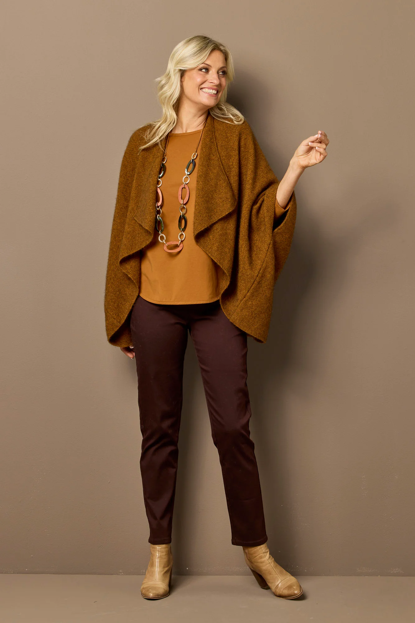 Possum Moss Stitch Longline Wrap - Image 2