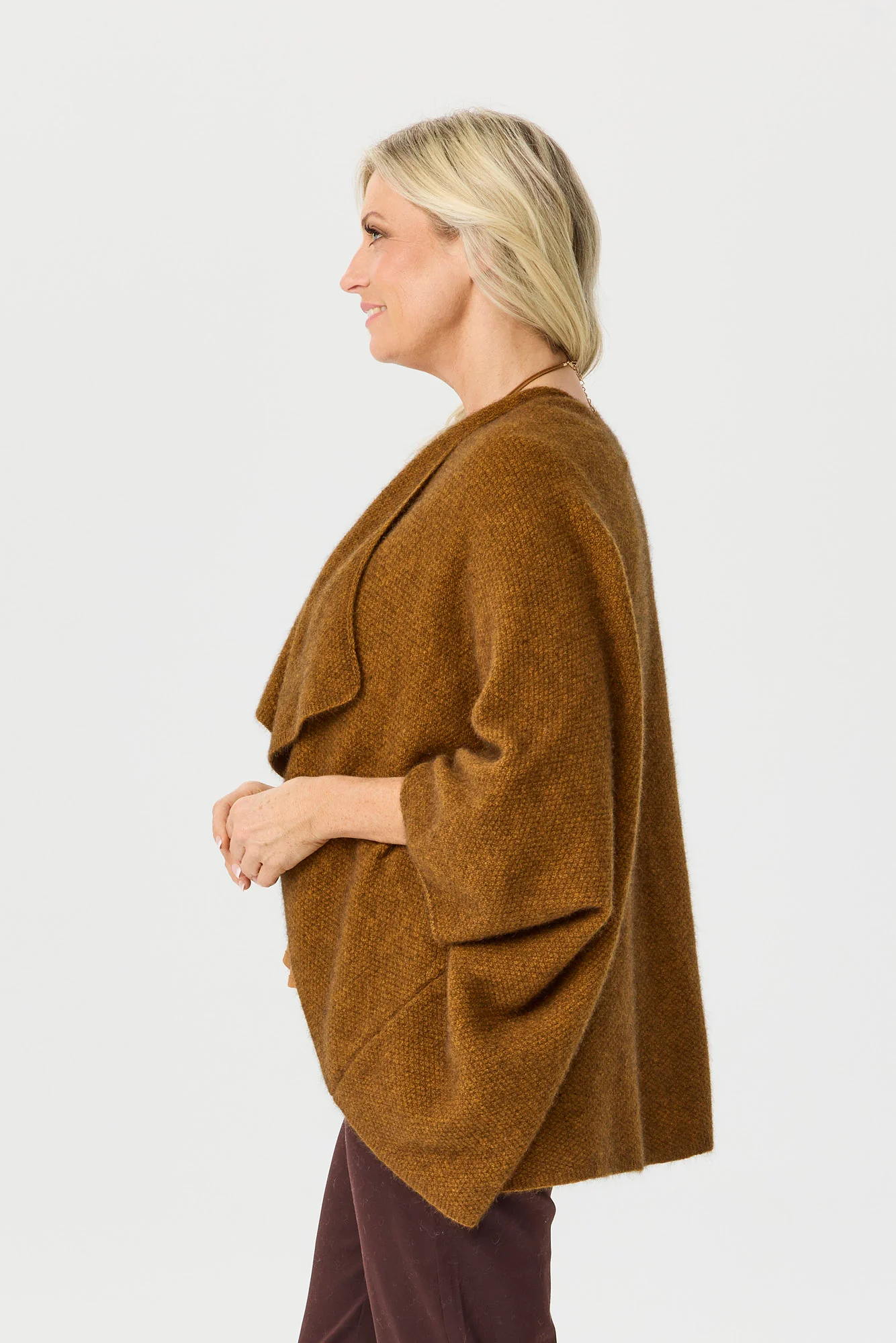 Possum Moss Stitch Longline Wrap - Image 4