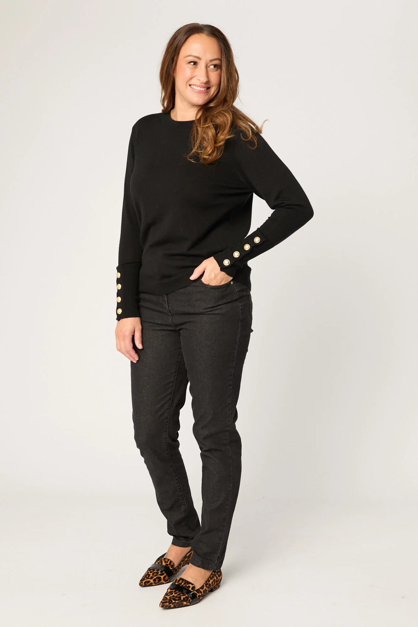 Potts Point Button Sleeve Sweater - Image 8